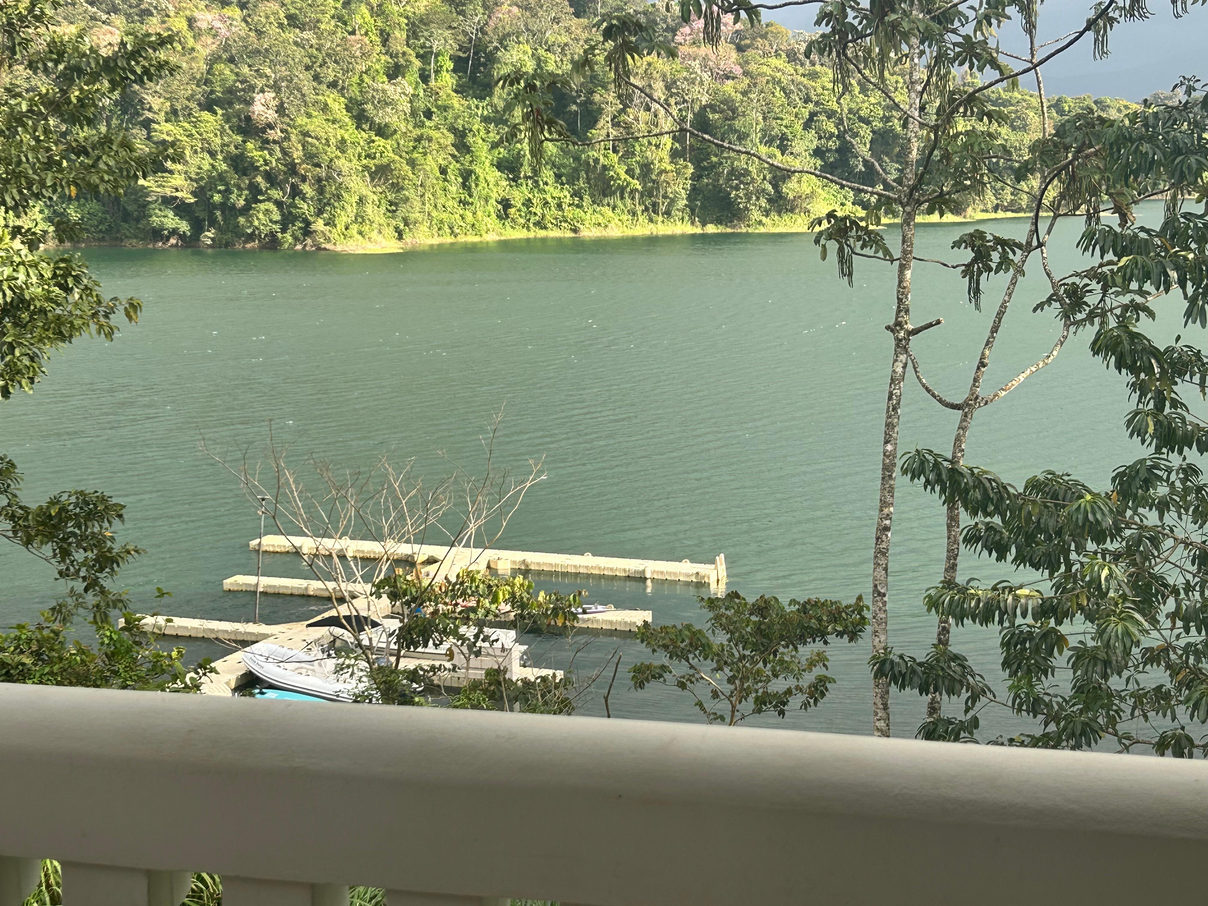 The little dock - perfect for kayaking.