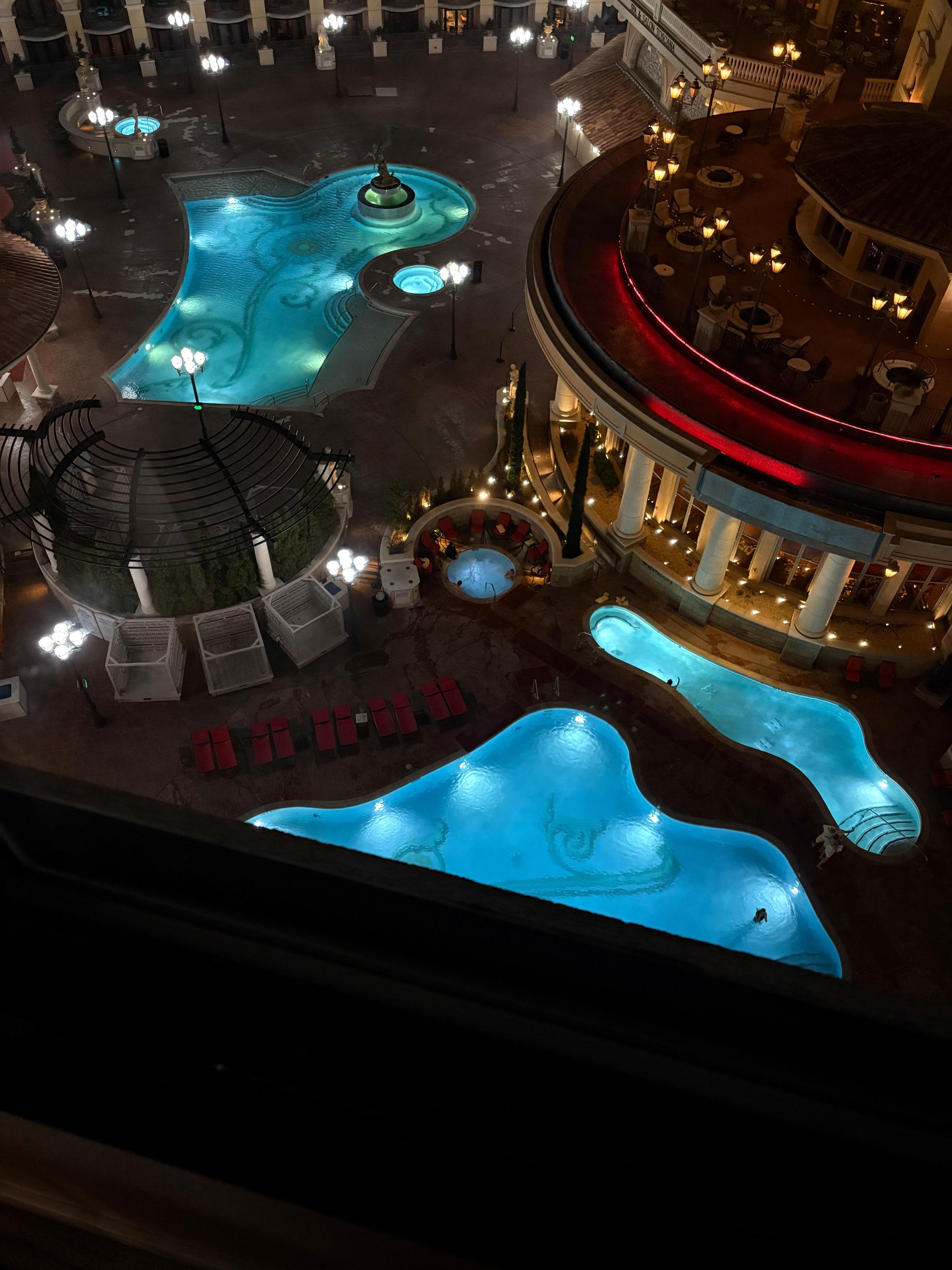 We loved being able to see the pool area from our room!