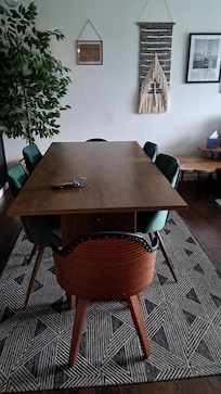 Dining in the living area