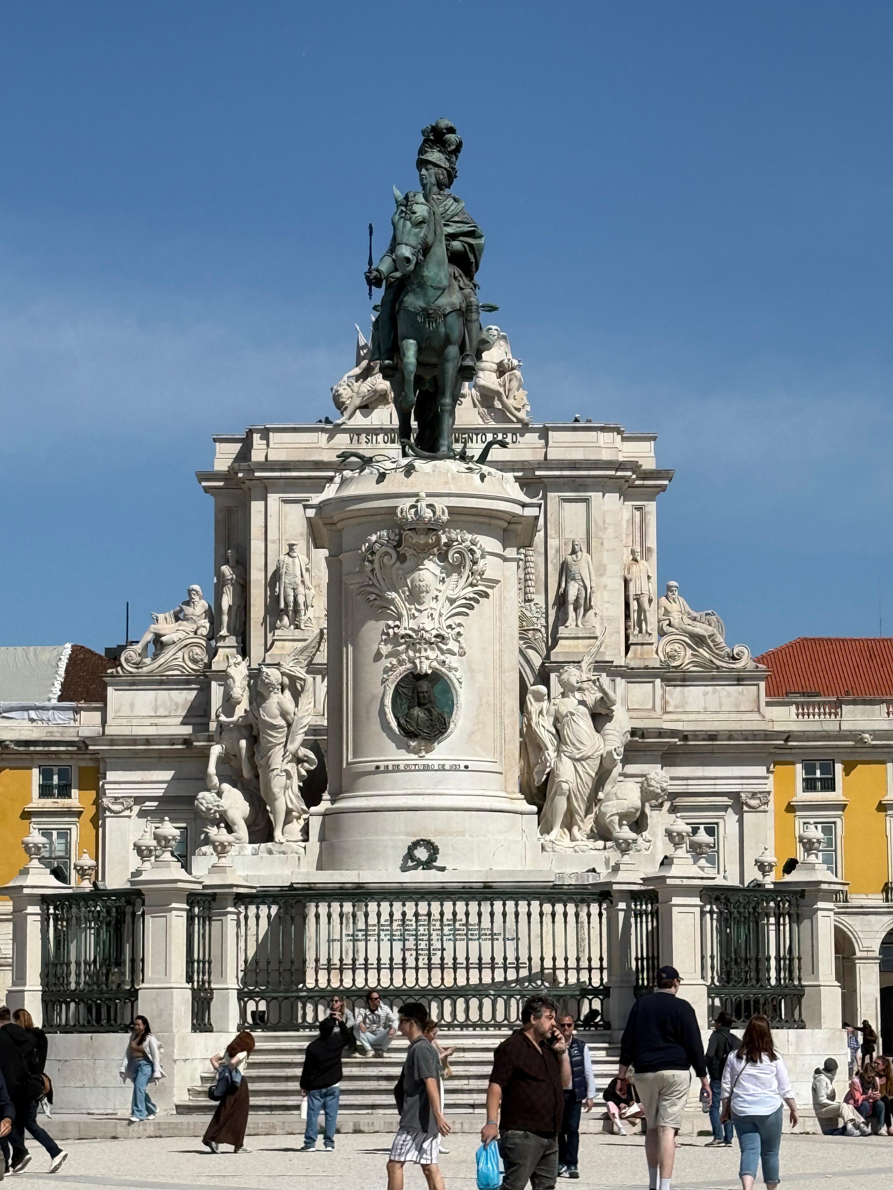 Statue from central plaza. 