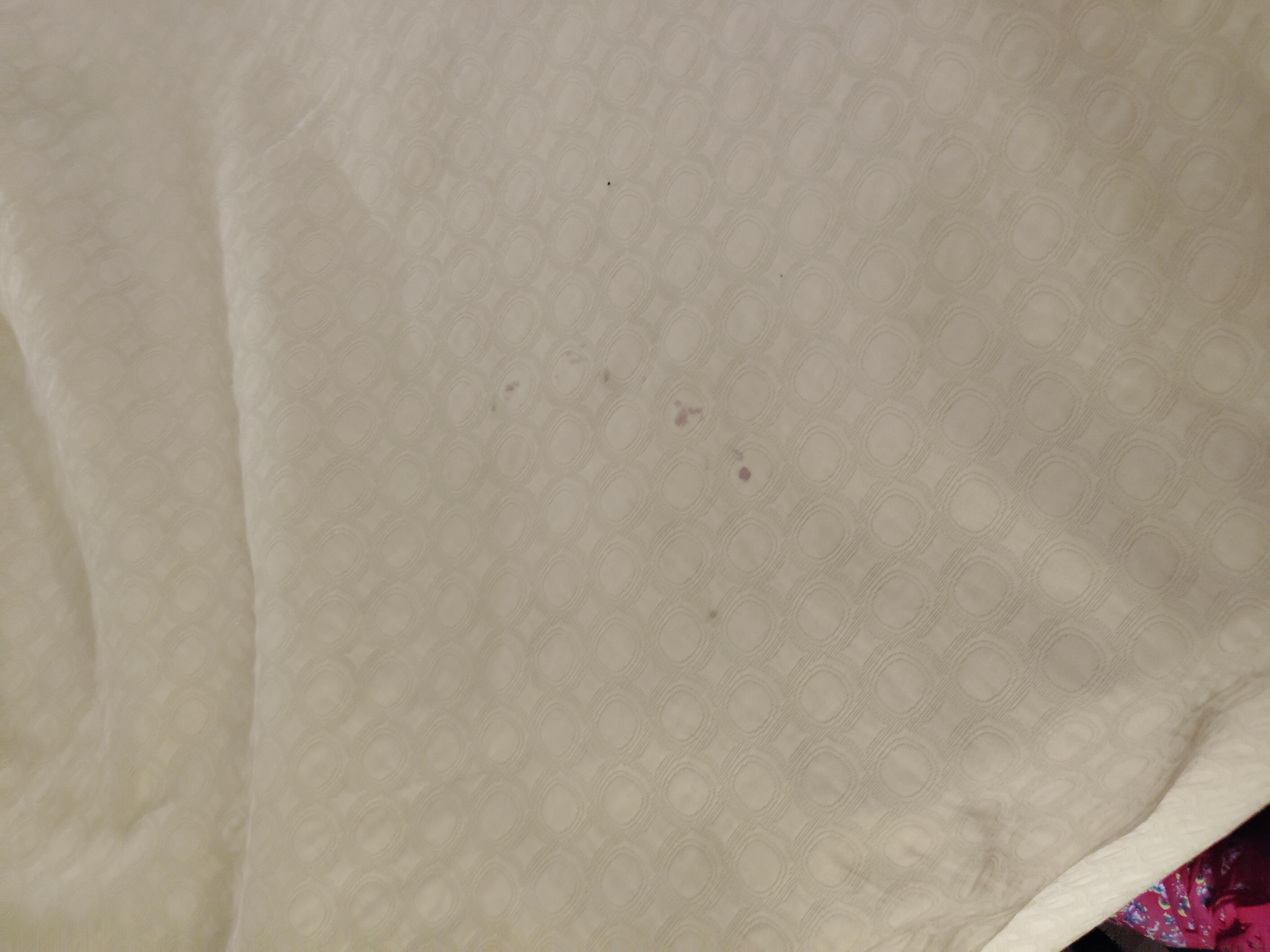 Stains on sheets