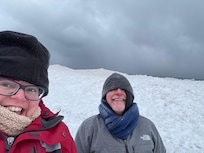 We ventured out to the lake. It was crazy windy.