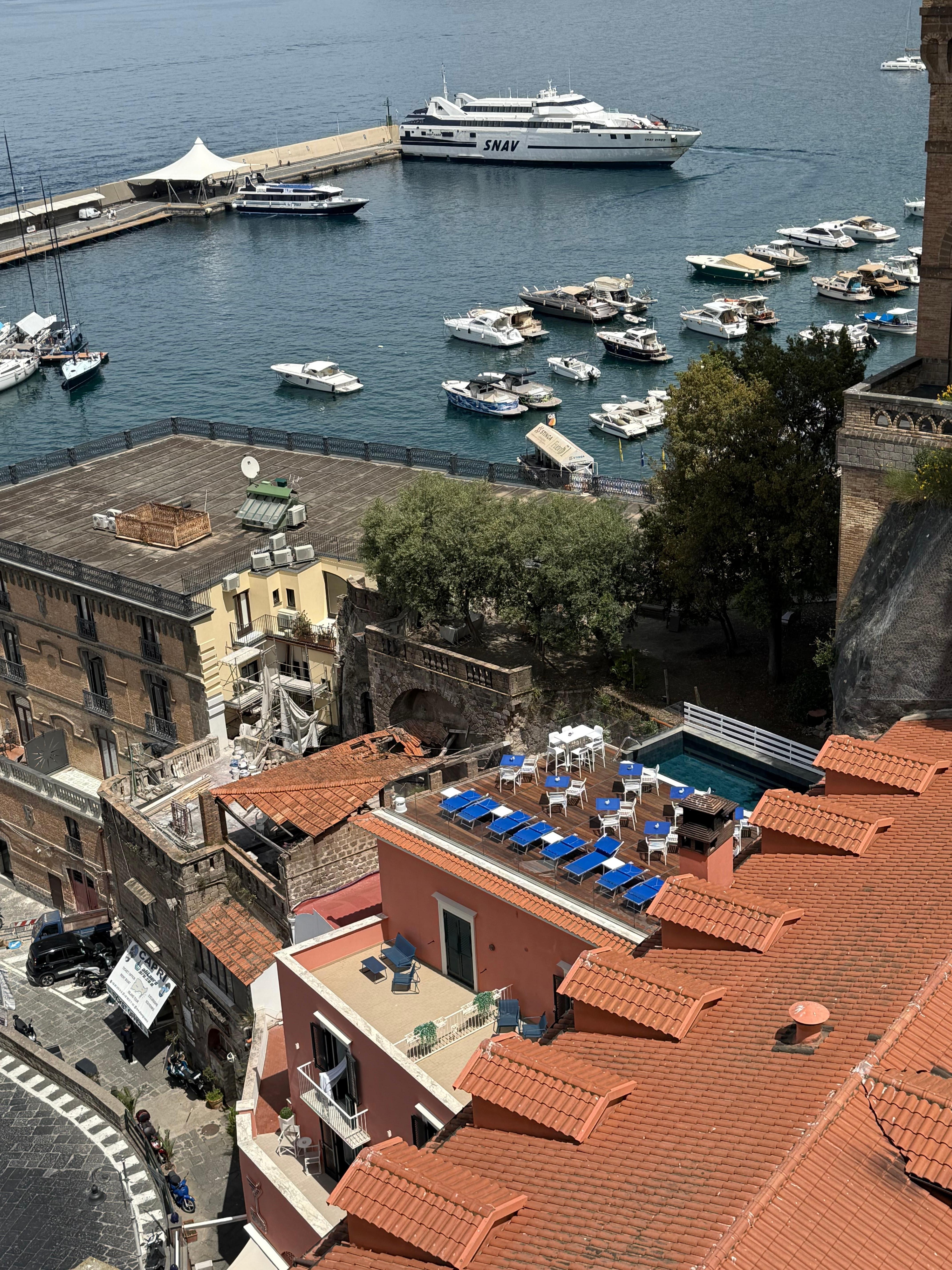 View of rooftop bar and pool