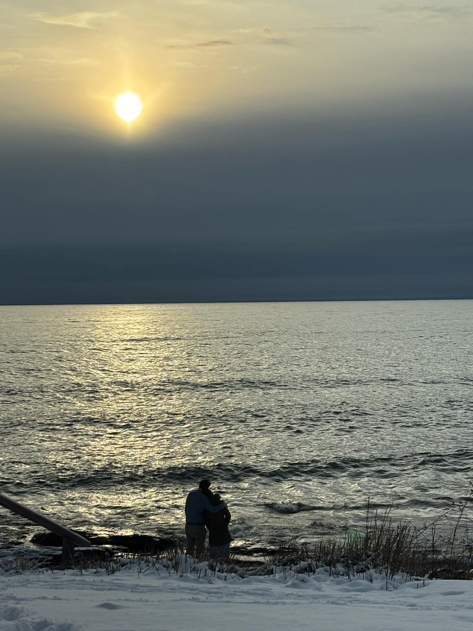 View of Lake Superior from the window. 