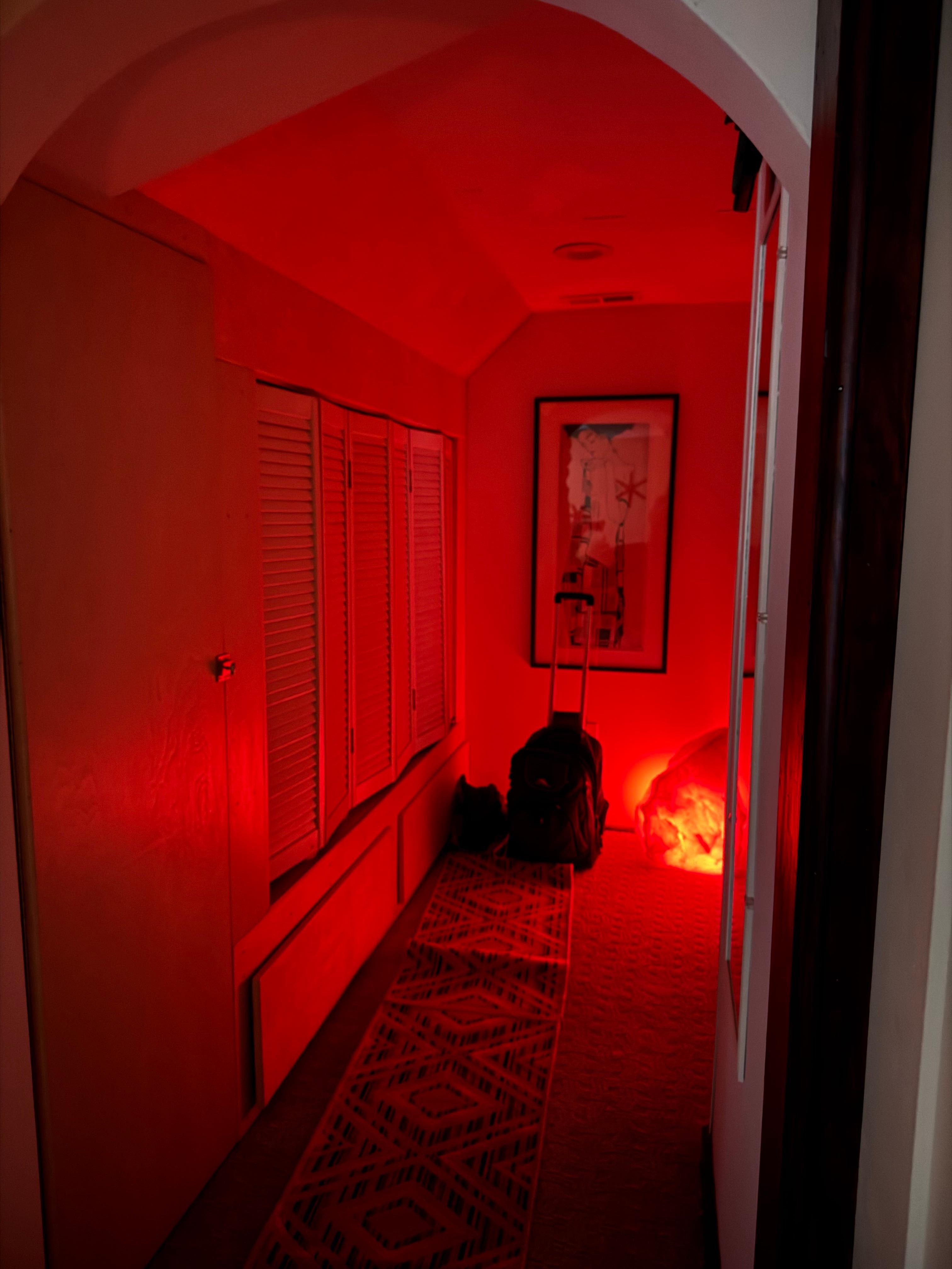 Cool sleeping nook with a sliding door.  So cute!!