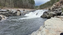 Waterfall on friends hiking trail