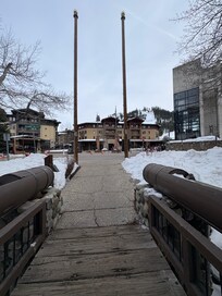 Walking right out into the village from hotel main entrance.