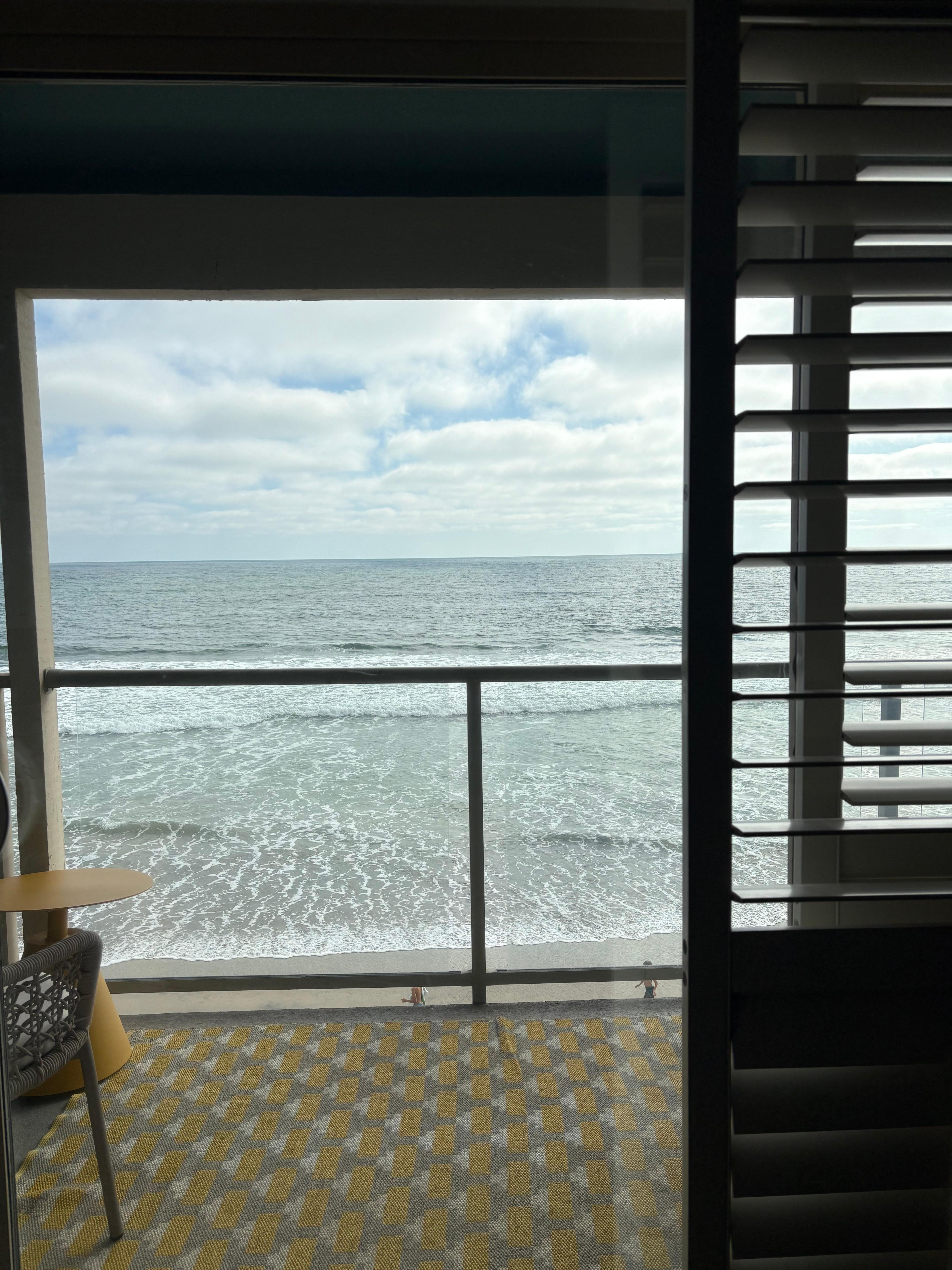 View from inside our room