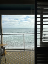 View from inside our room