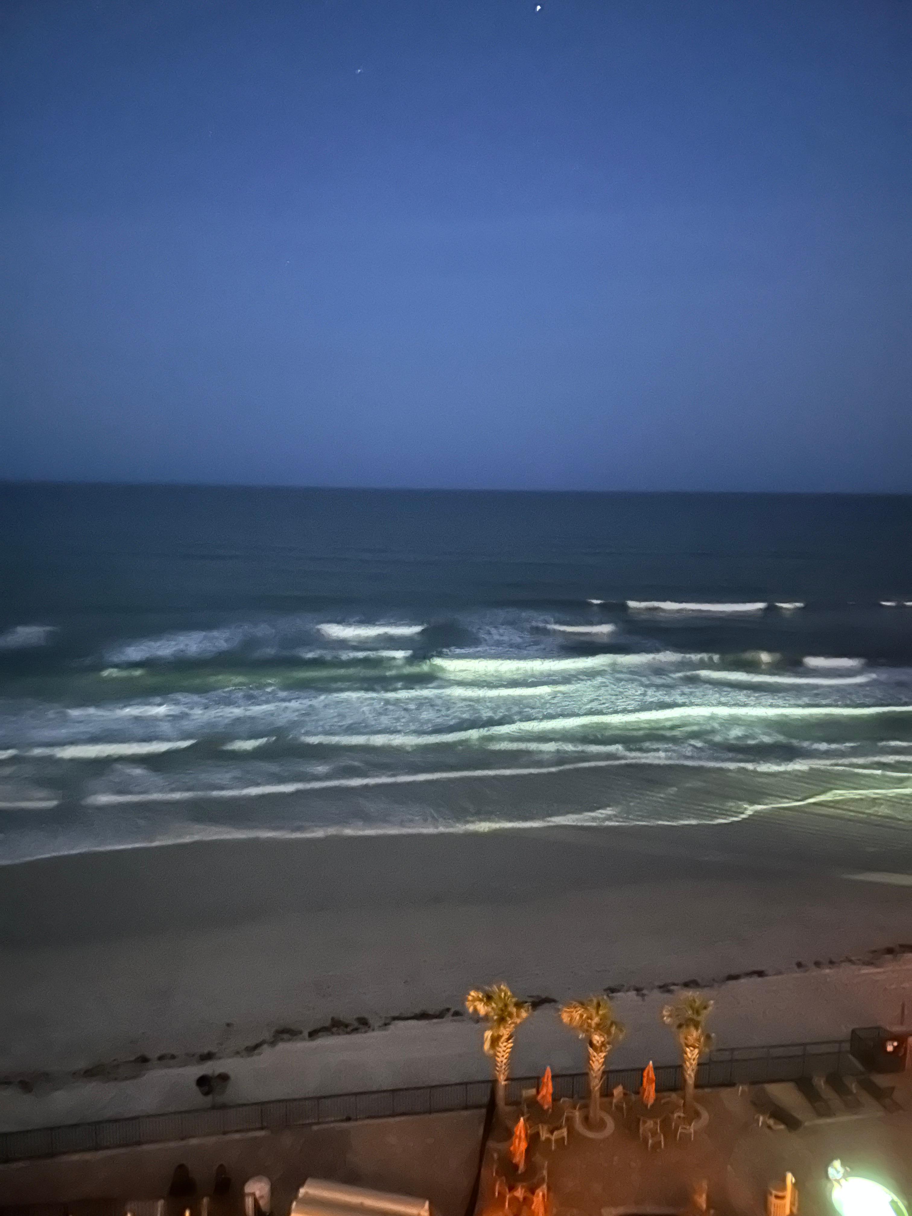 First night from balcony