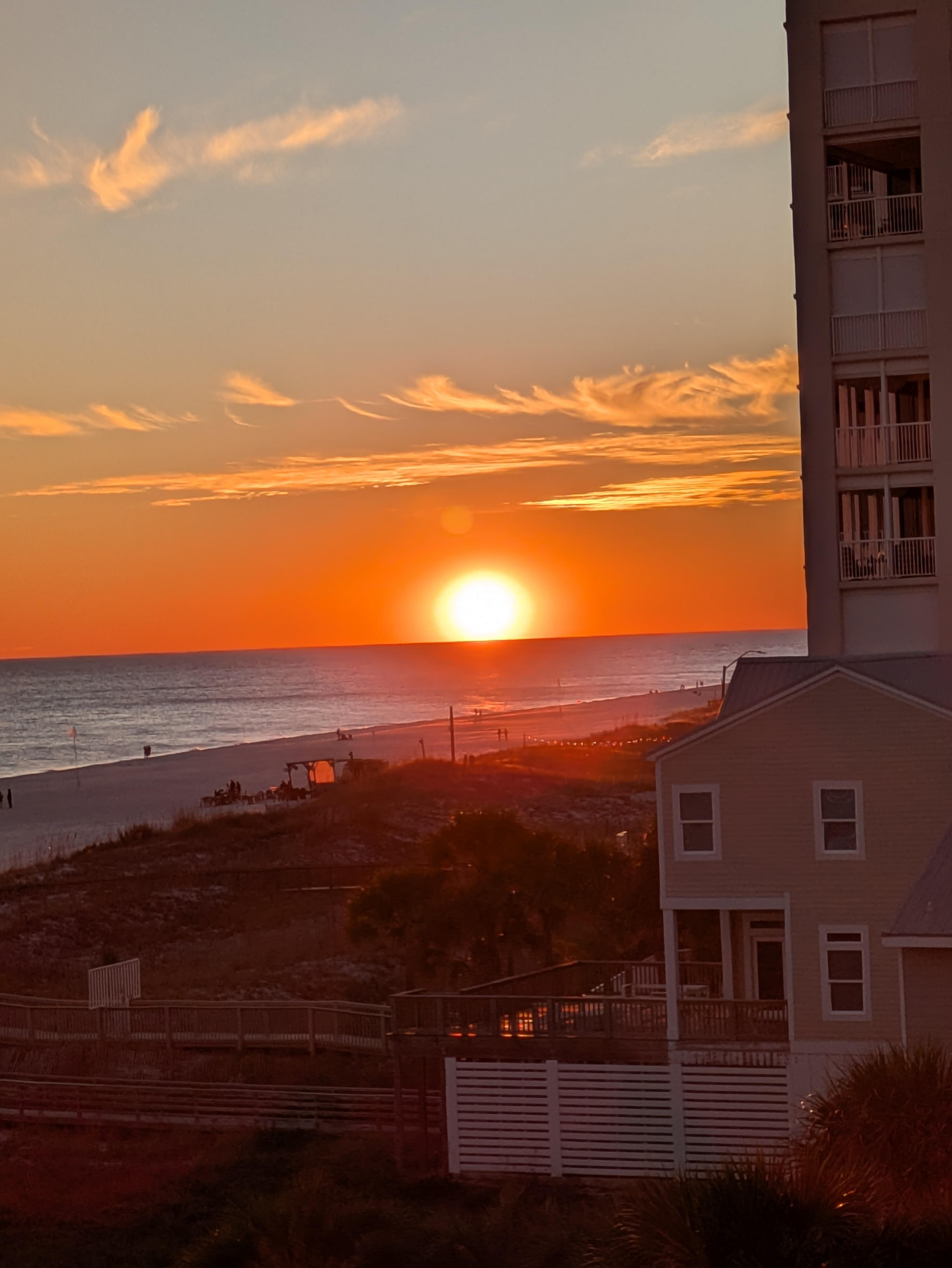 Sunset from the balcony