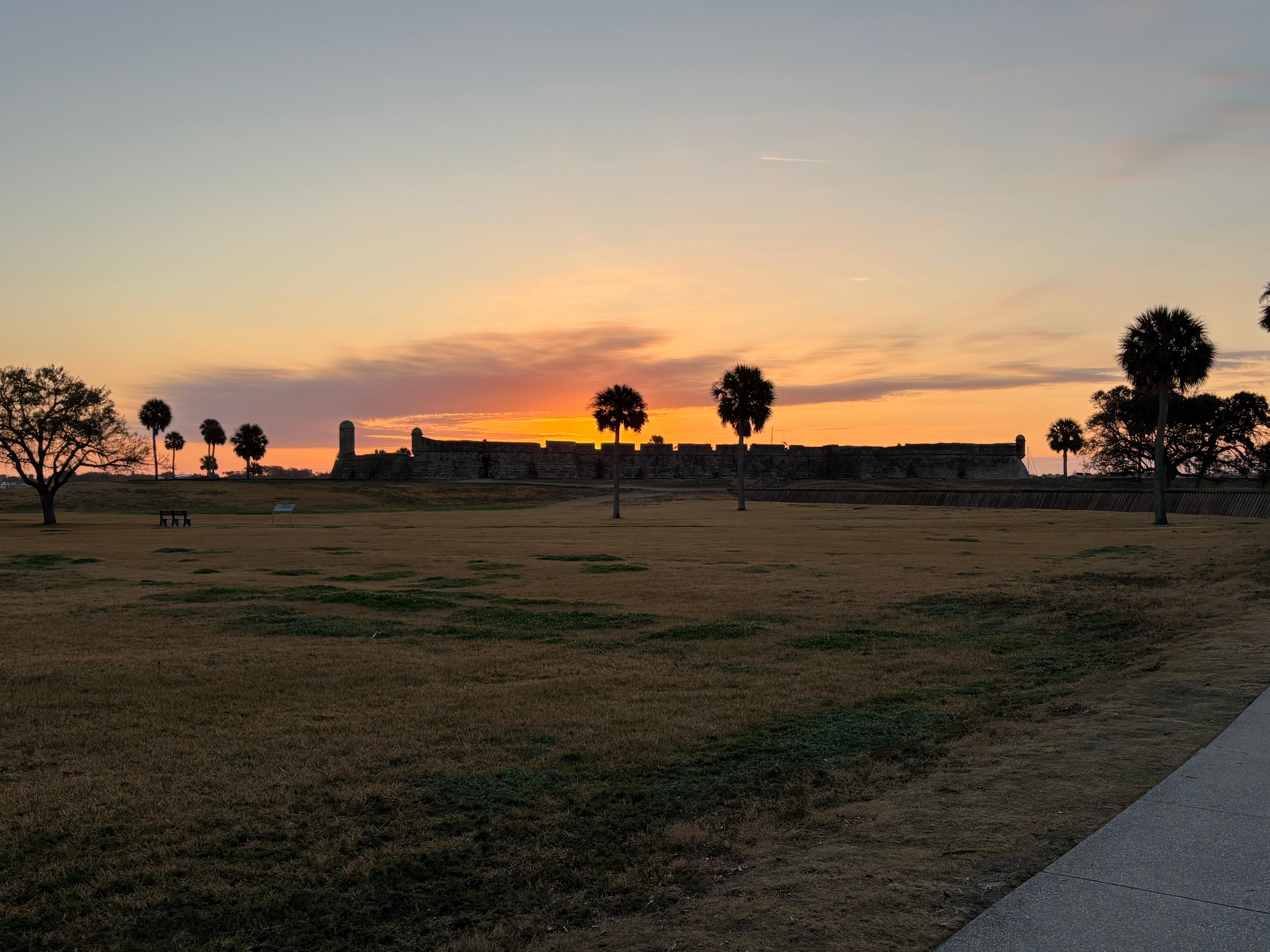 Fort at sunrise, a short walk away!