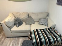 3rd "sleeping space". Right next to door interior door to house where people were having a party. No way to lock from our side