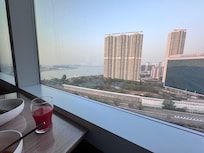 Executive lounge one of the views.