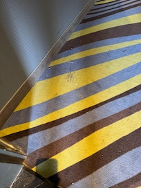 Filthy carpet outside our room. It was never vacuumed in the three days we were there.