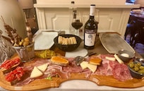 Charcuterie board at local restaurant 1/2 block away