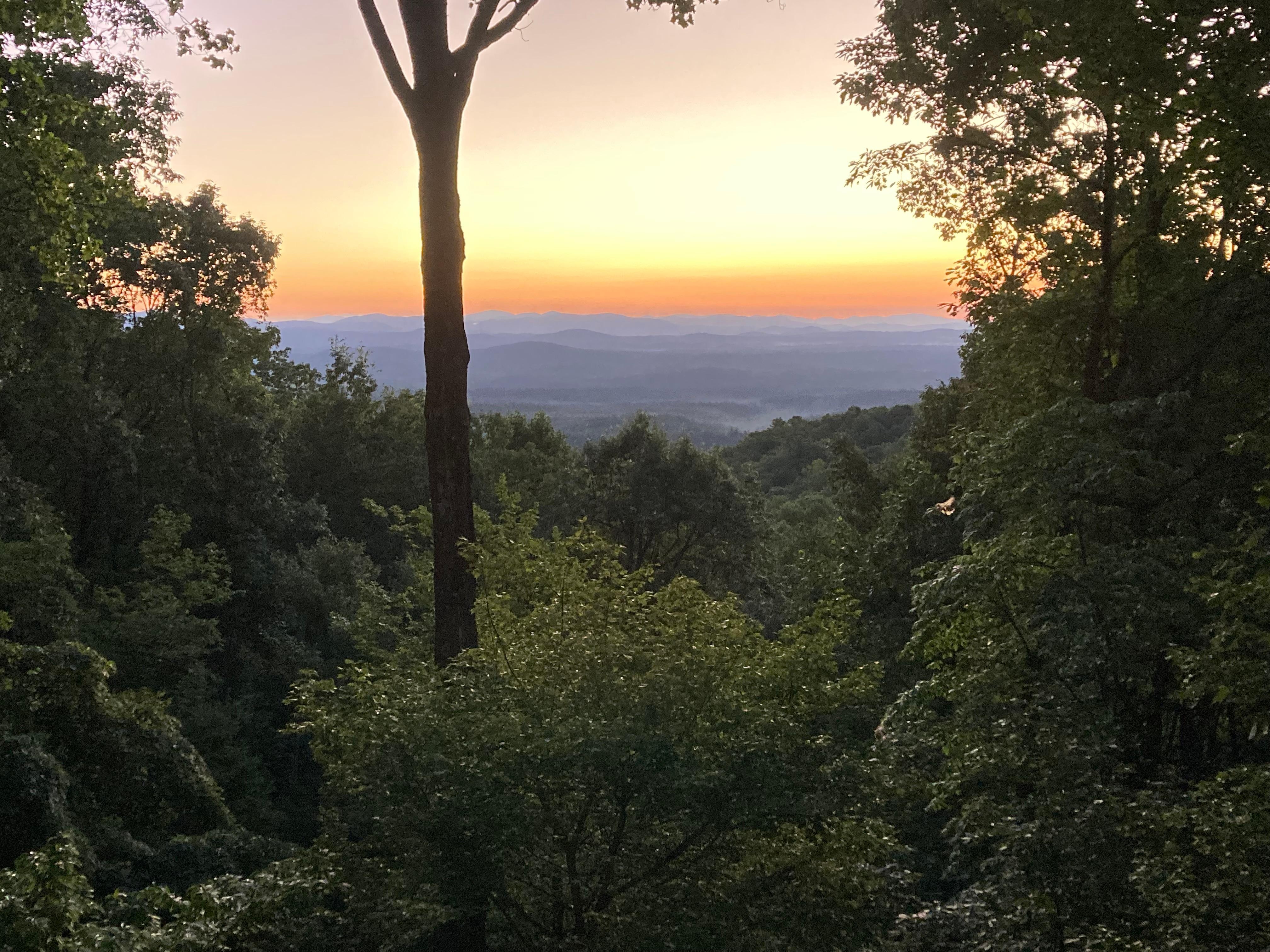 Breathtaking sunset from main deck.