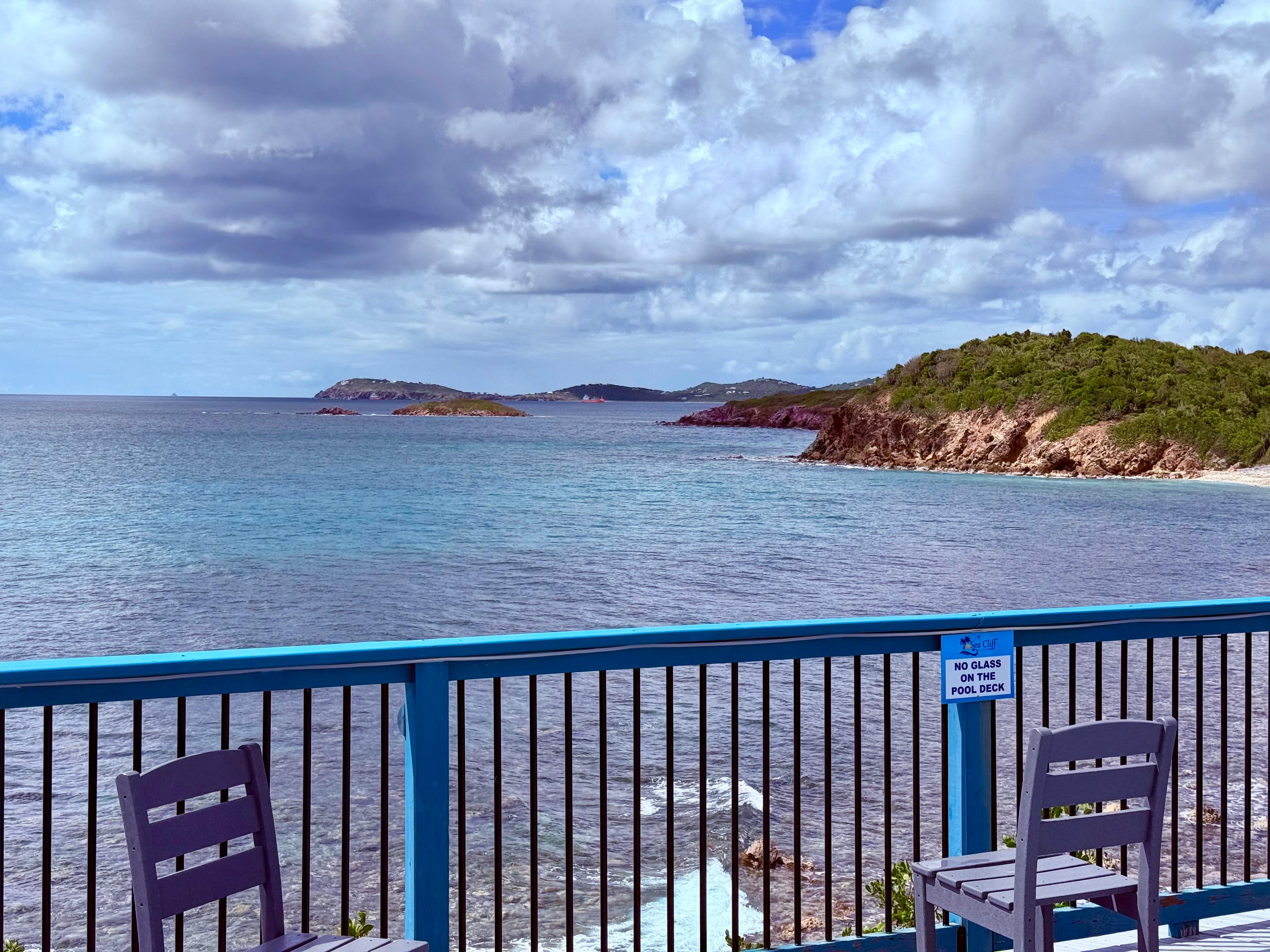 View looking west from the pool