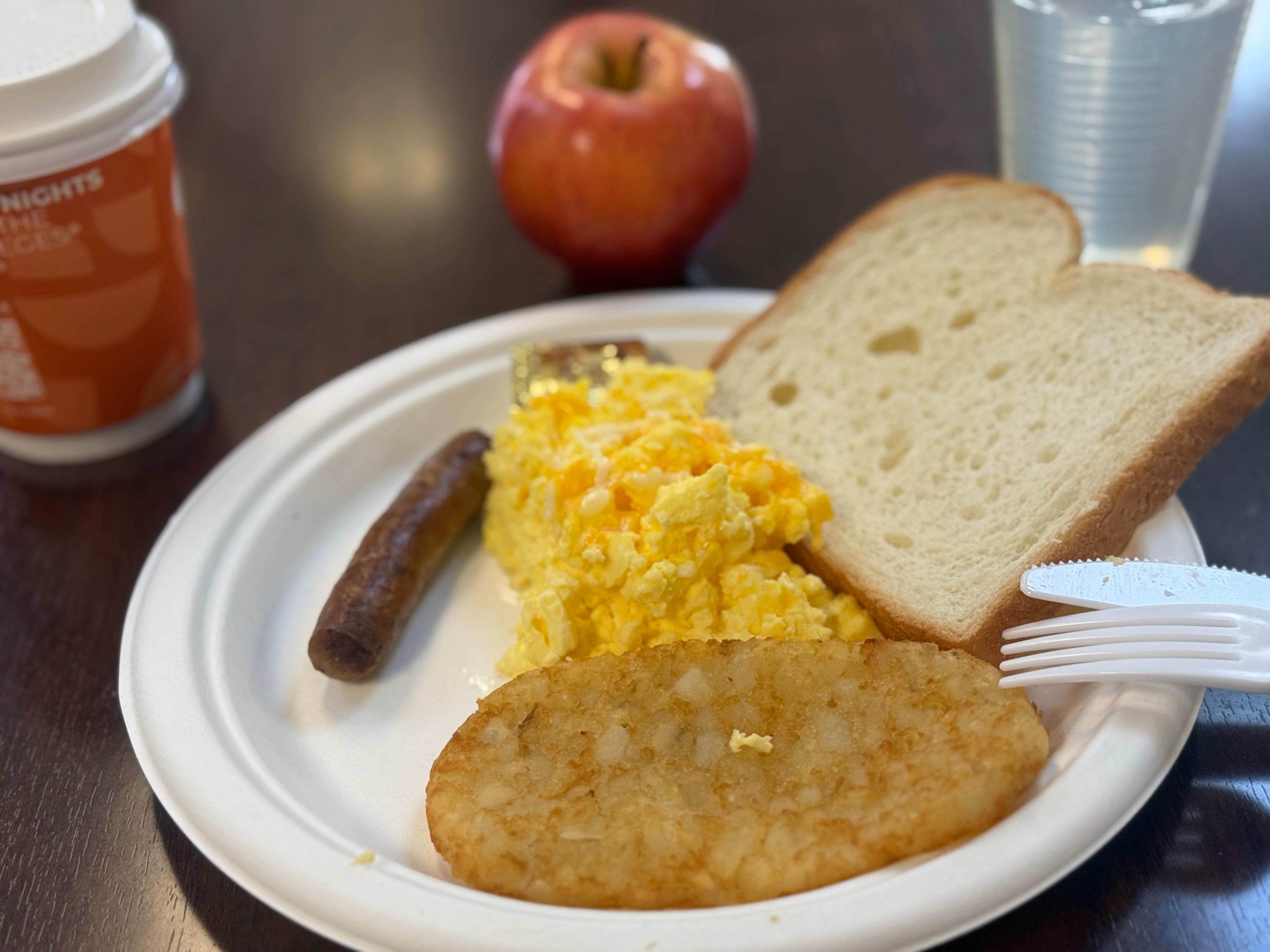 Breakfast included