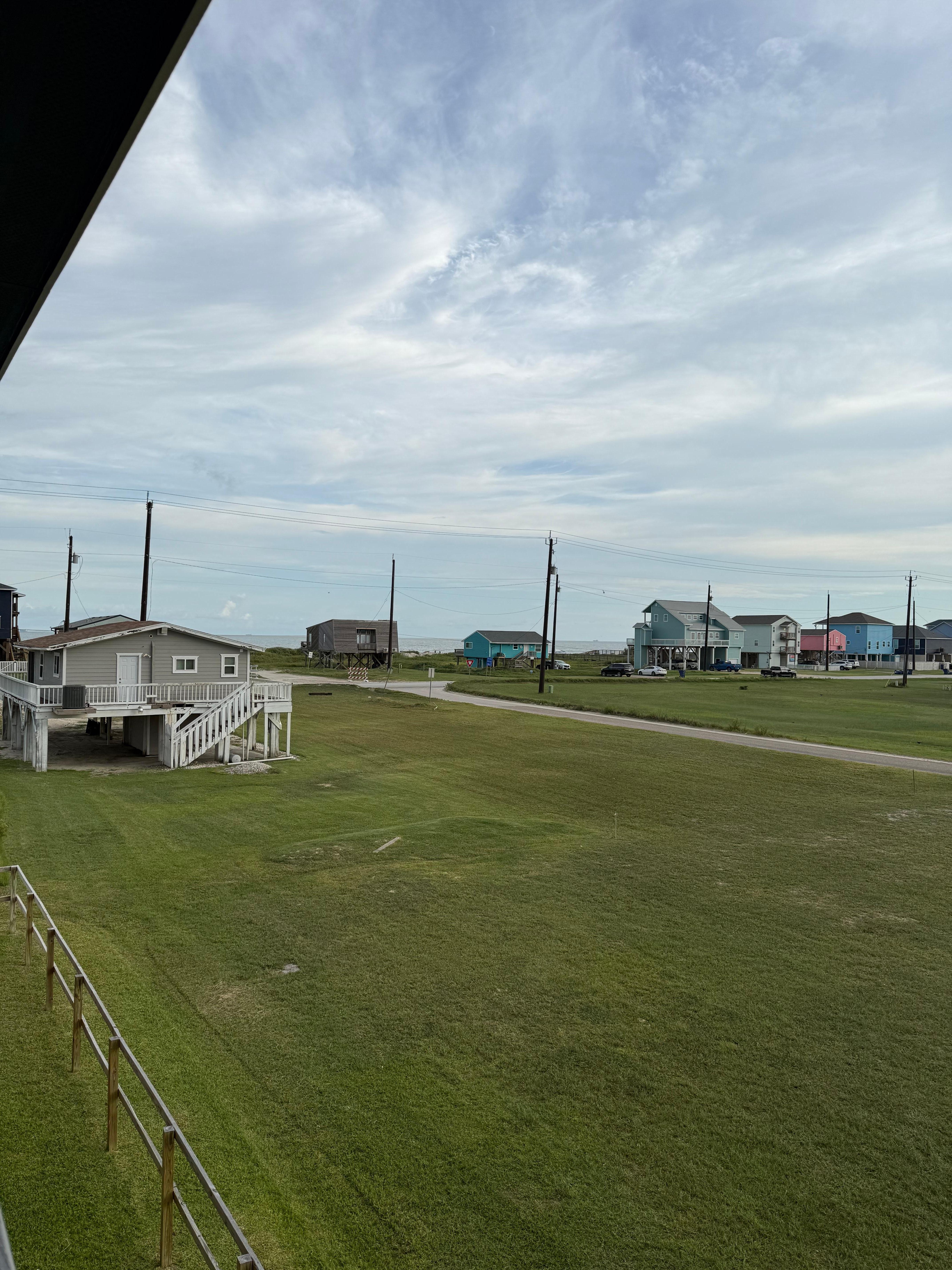 From the deck looking back at the gulf 