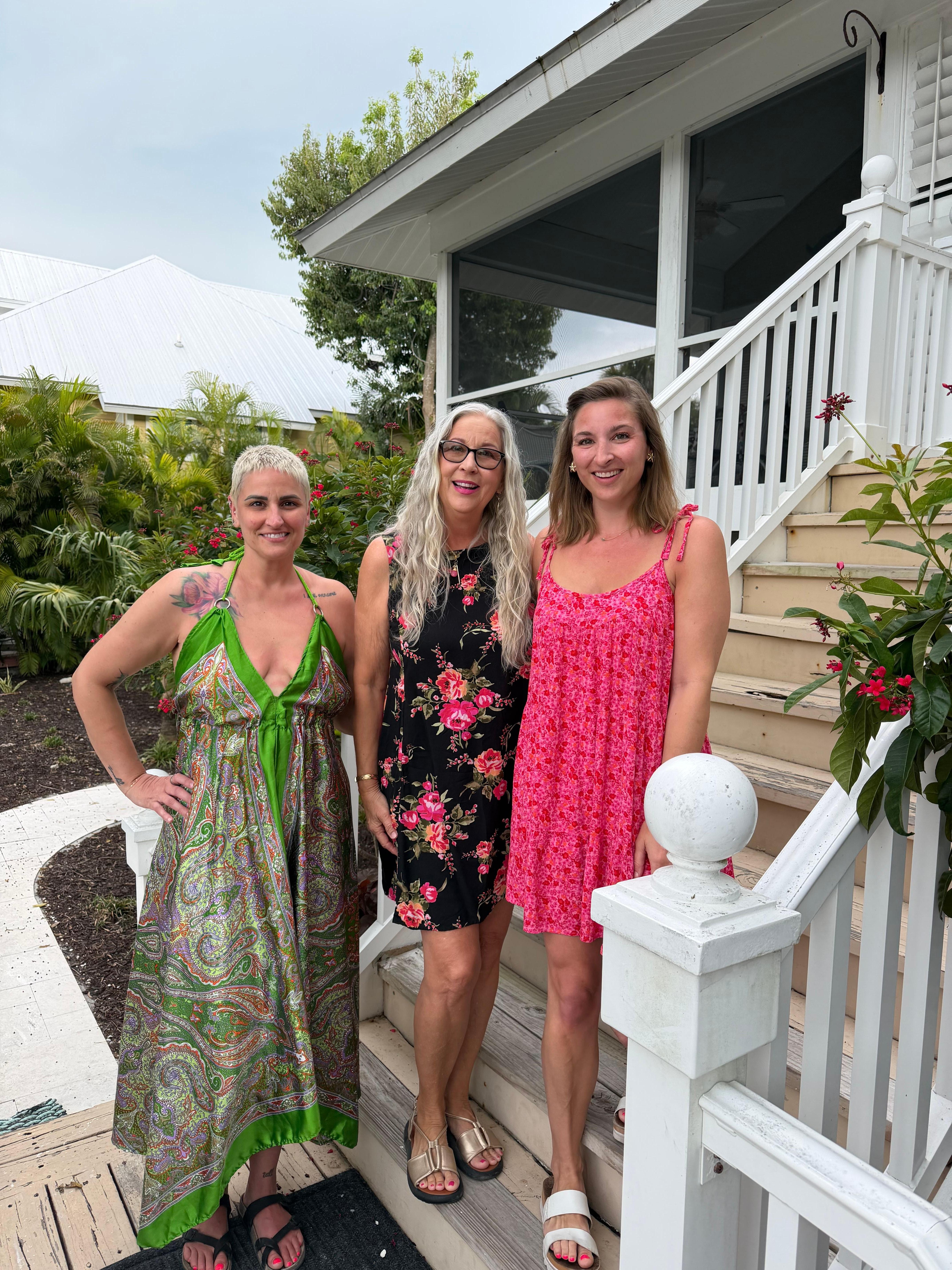 Posing on the front porch