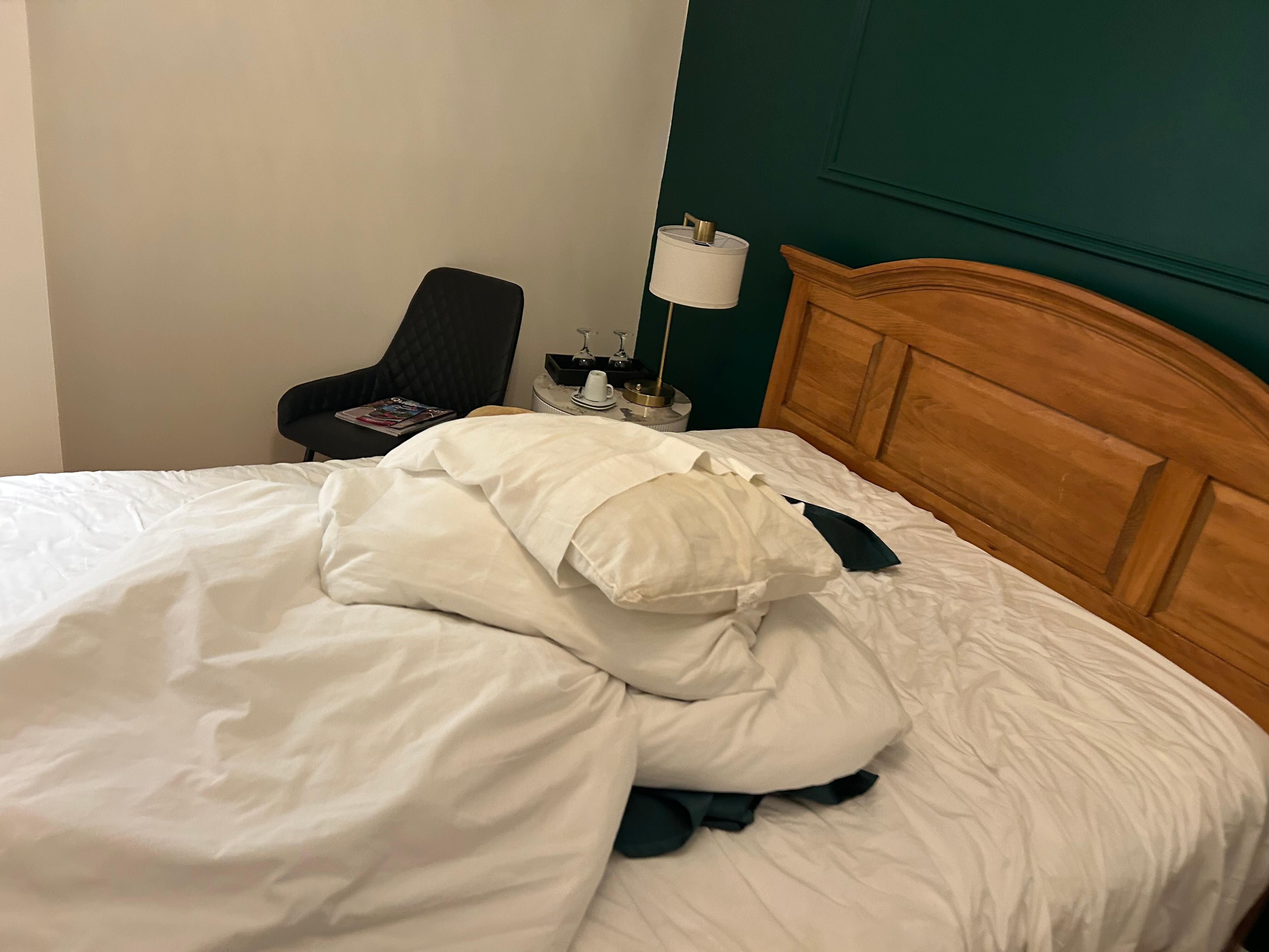 Beds not made