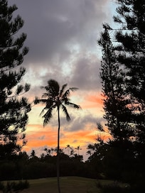 Sunset from the balcony.