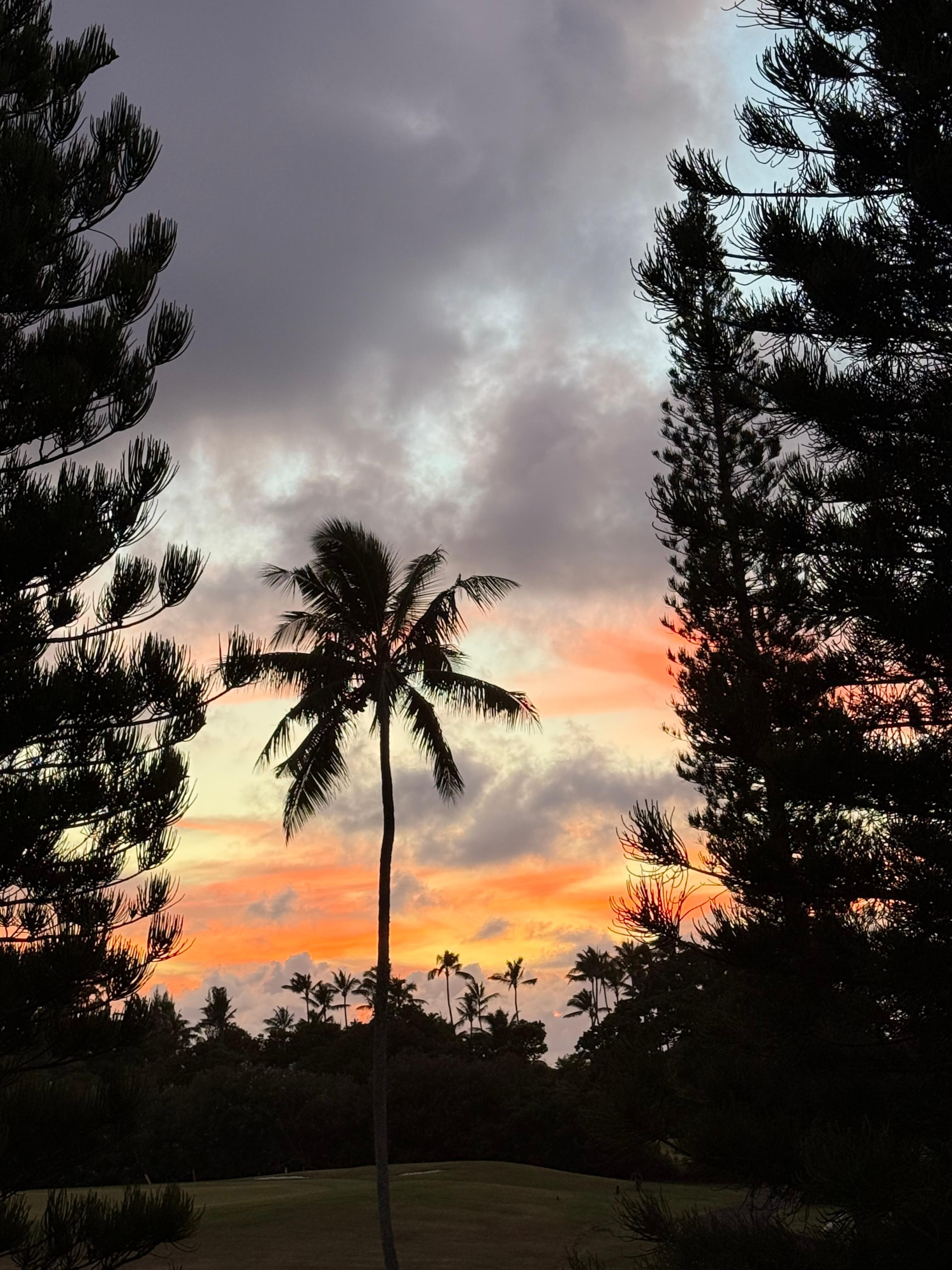 Sunset from the balcony.
