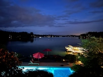 View from the main level deck at night. ❤️