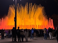 Magic Fountain Show a few blocks away