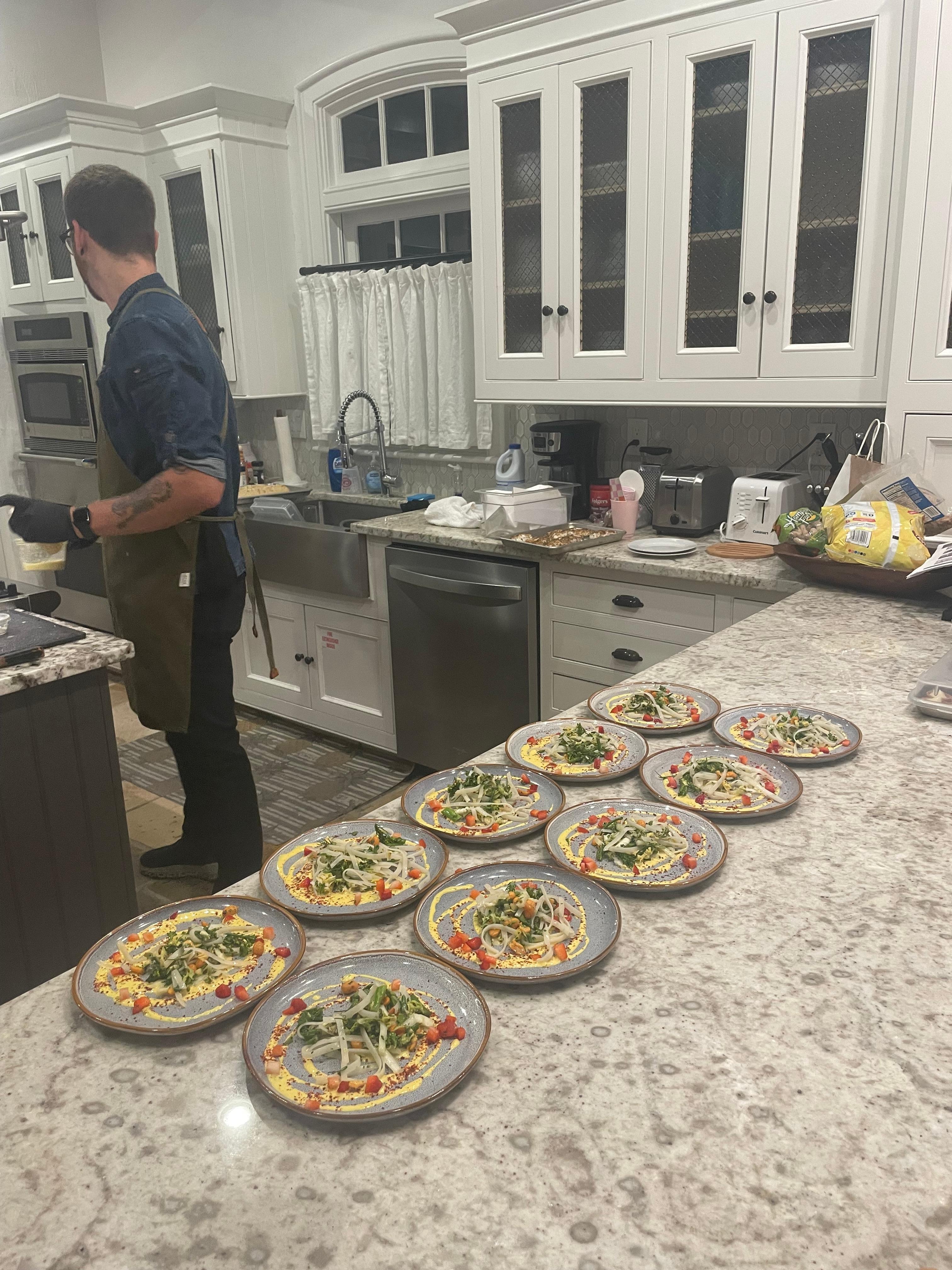 Private Chef dinner! 
Course 1