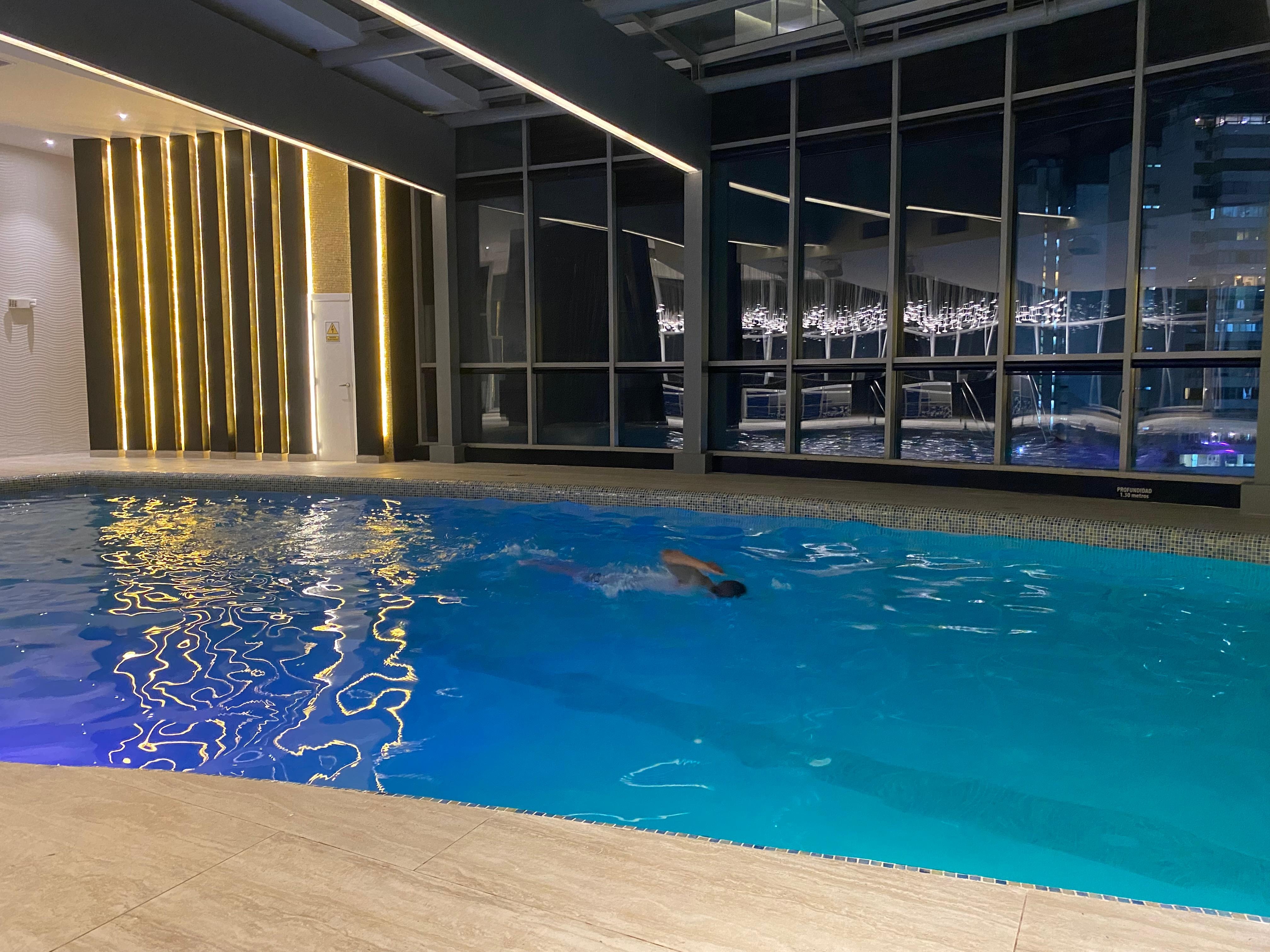 I loved the indoor heated pool