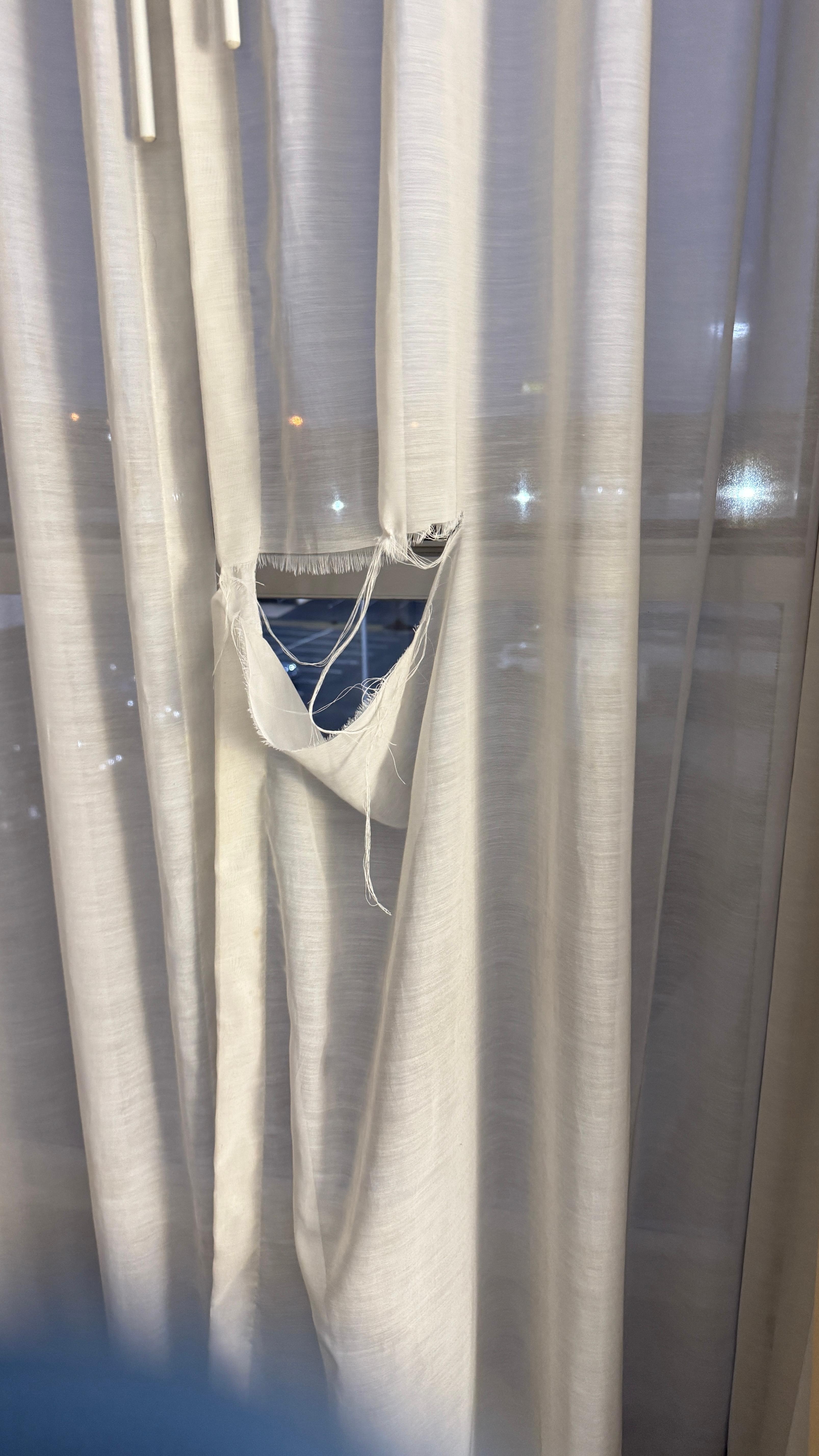 This is the torn curtain, obviously something that should have not been missed