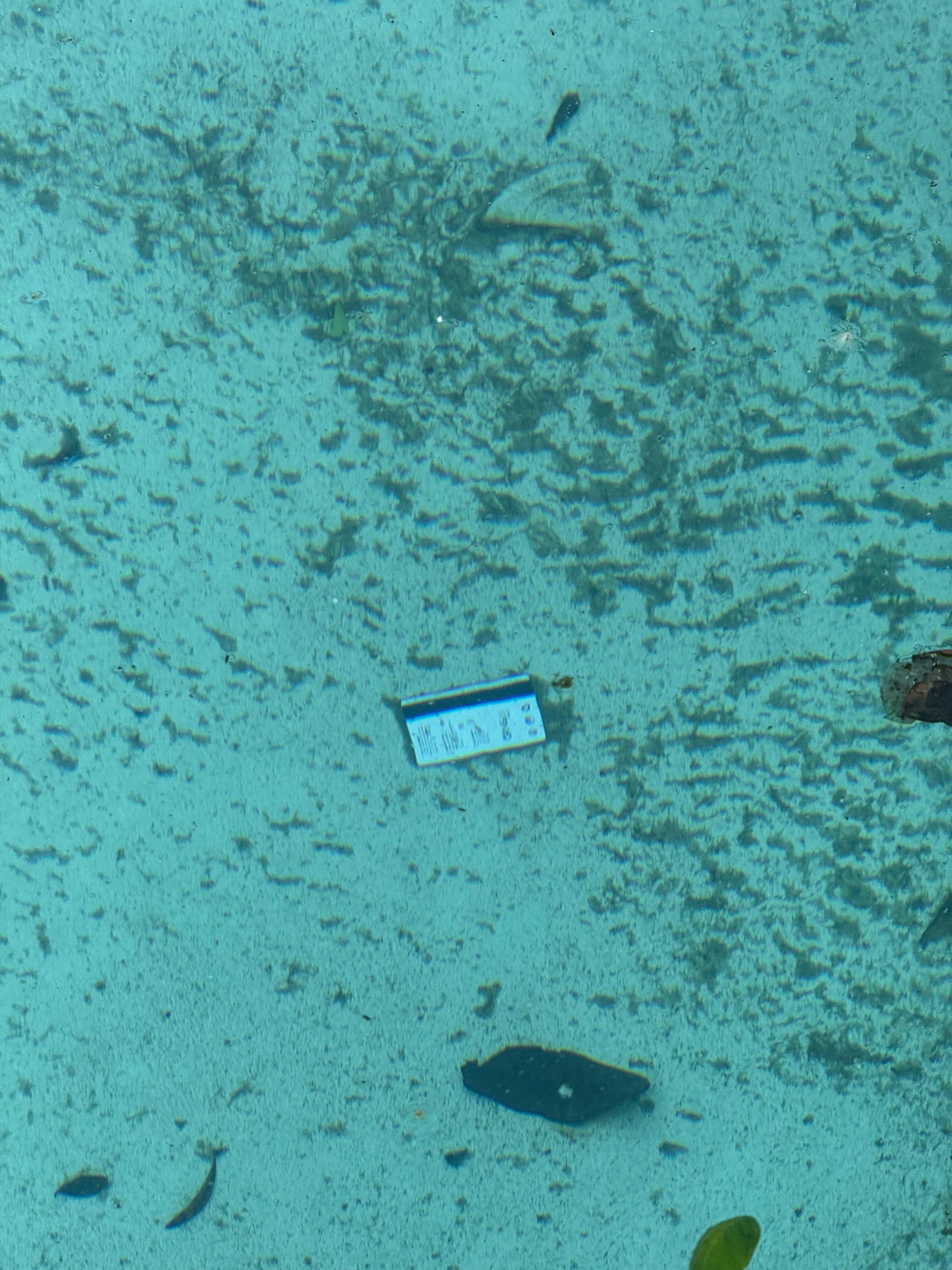 I saw a key room at the bottom of pool