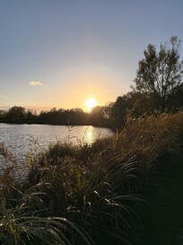 Ausblick von der Terrasse Sonnenaufgang