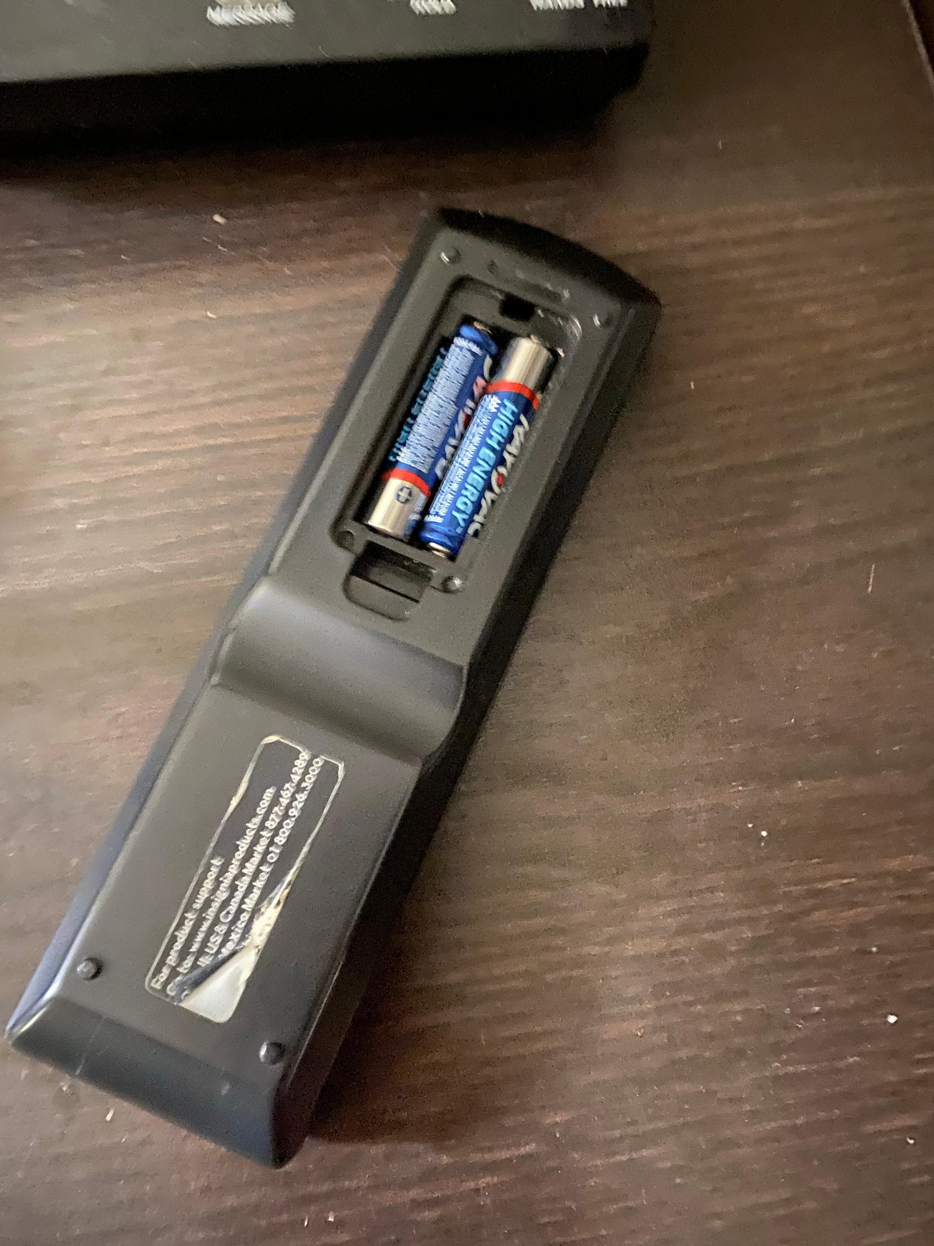 tv remote missing battery cover