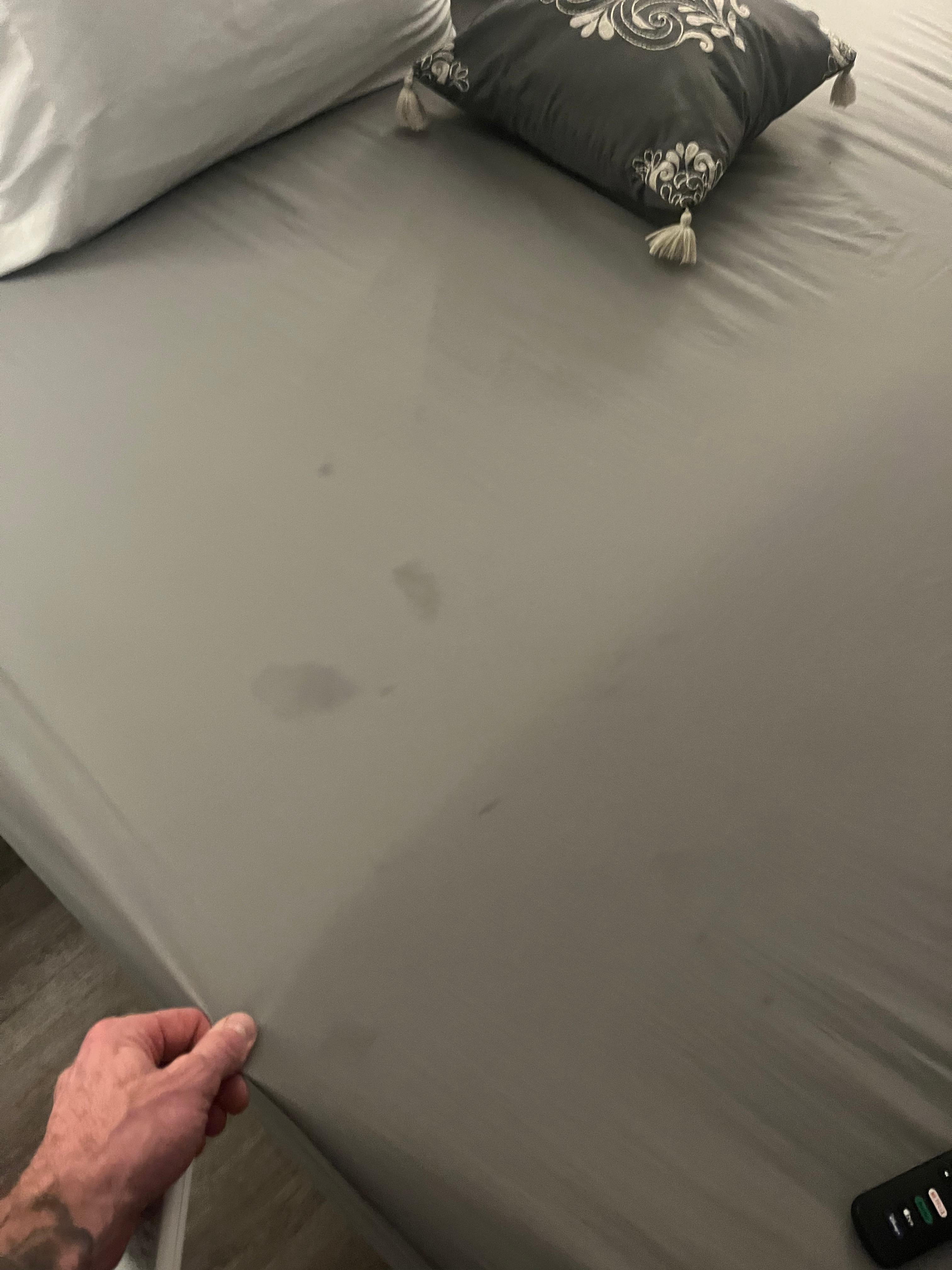 Filthy sheets when I walked in first night
