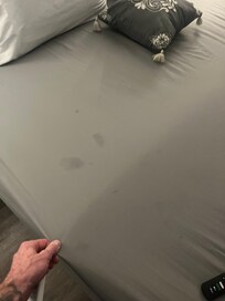 Filthy sheets when I walked in first night