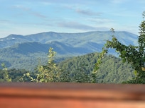View from master bedroom up stairs