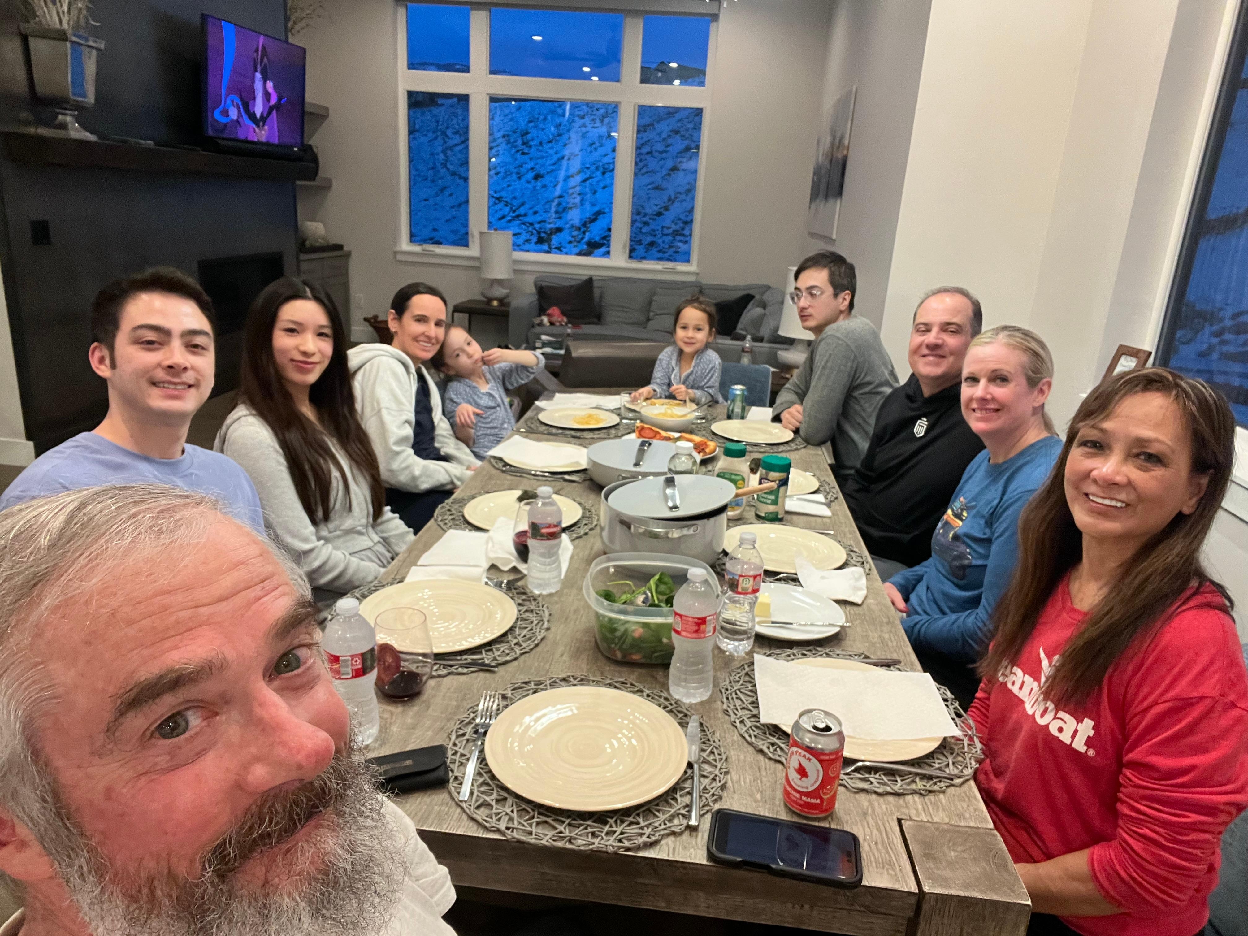 Ten of us sits comfortably 