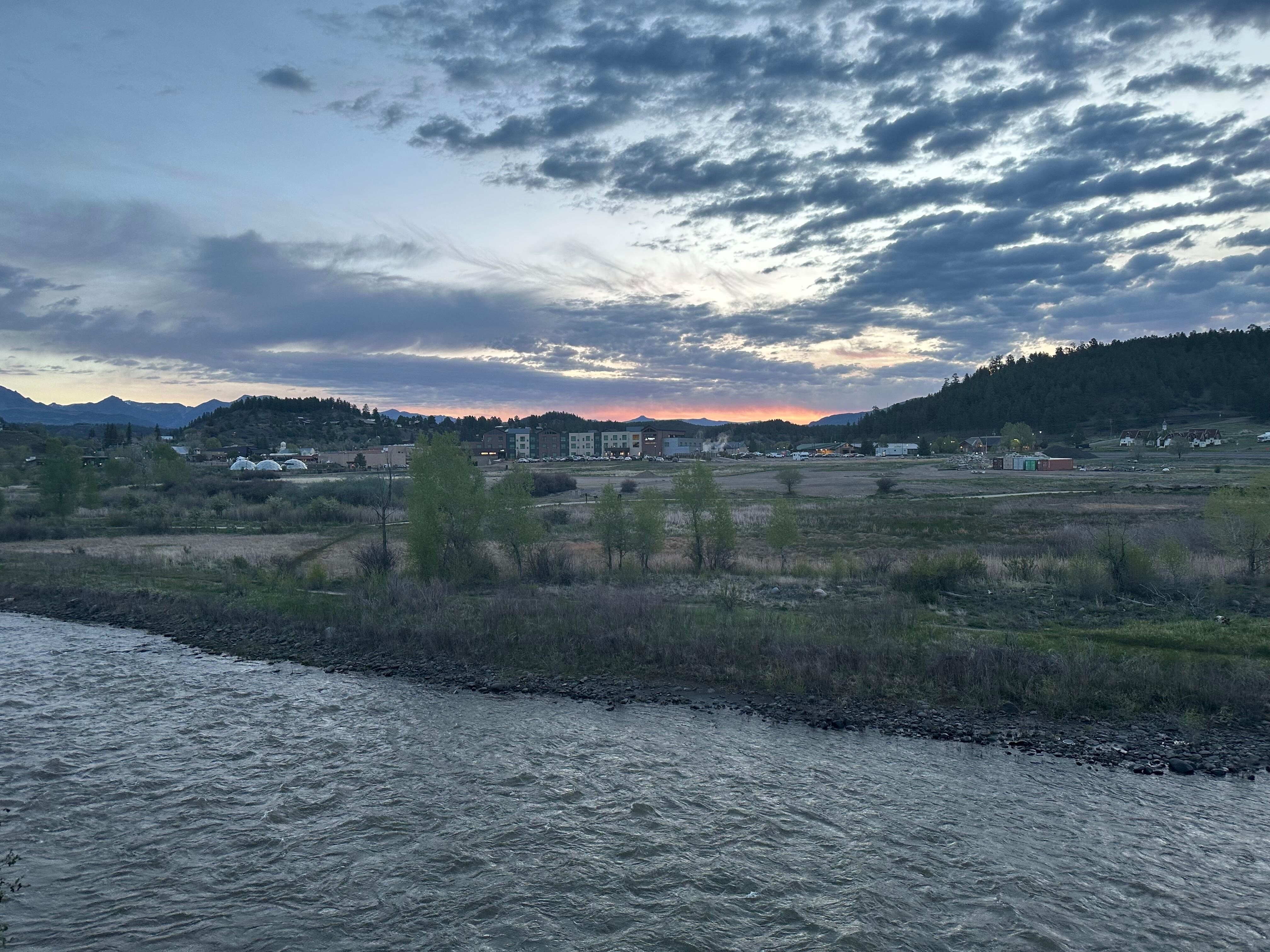 View off the back patio. 