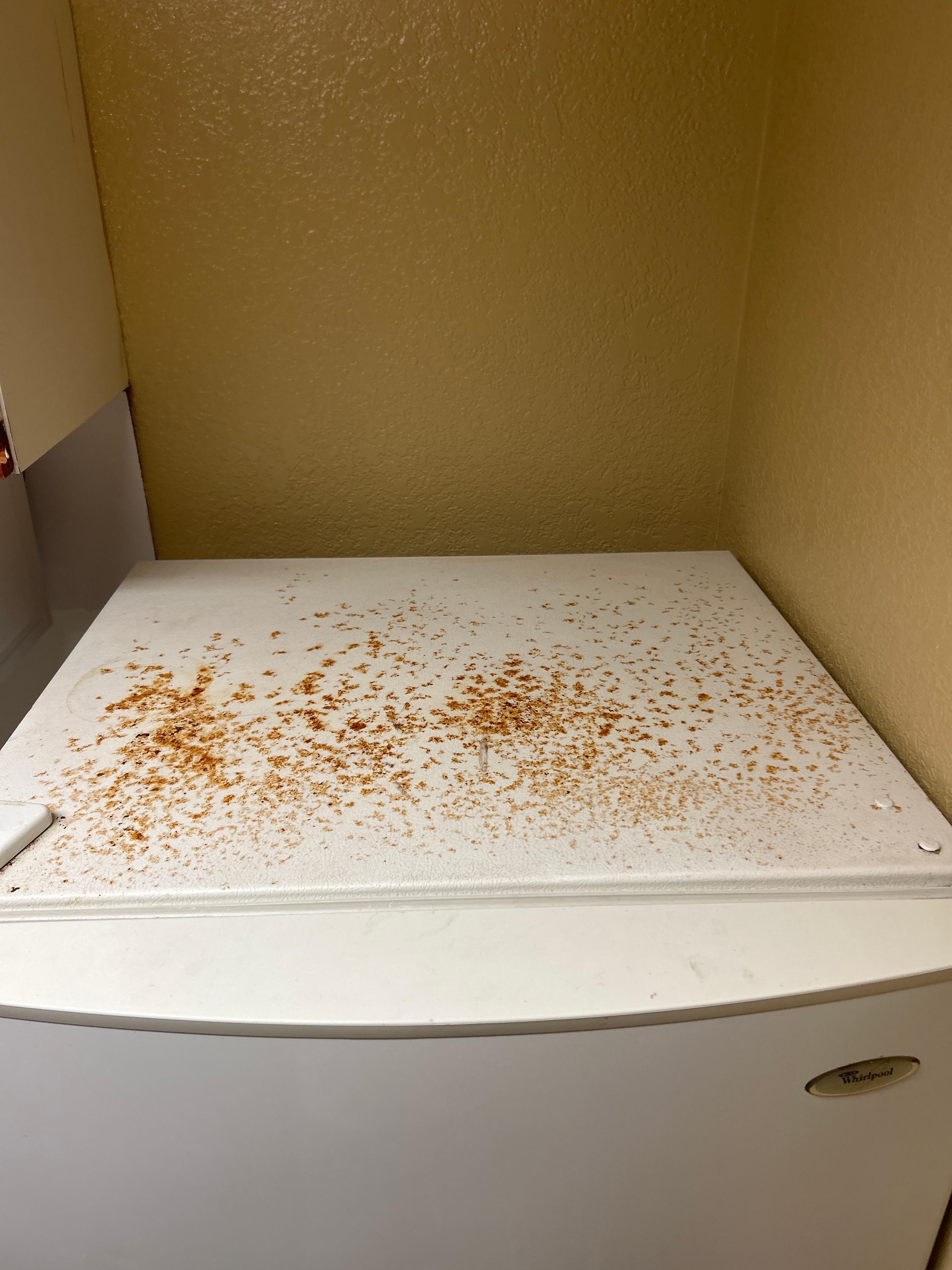 Above fridge