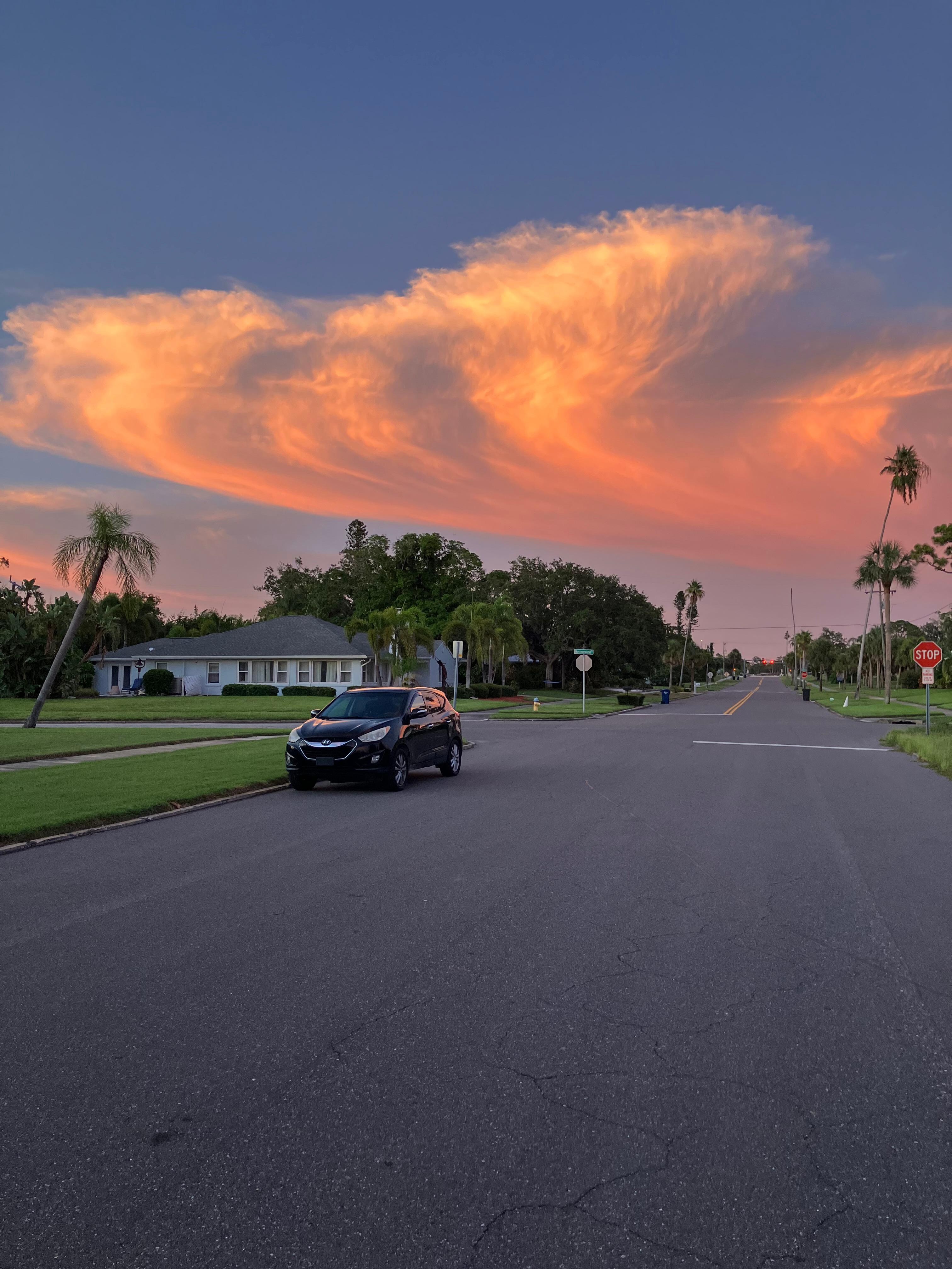 Beautiful clouds almost every night 