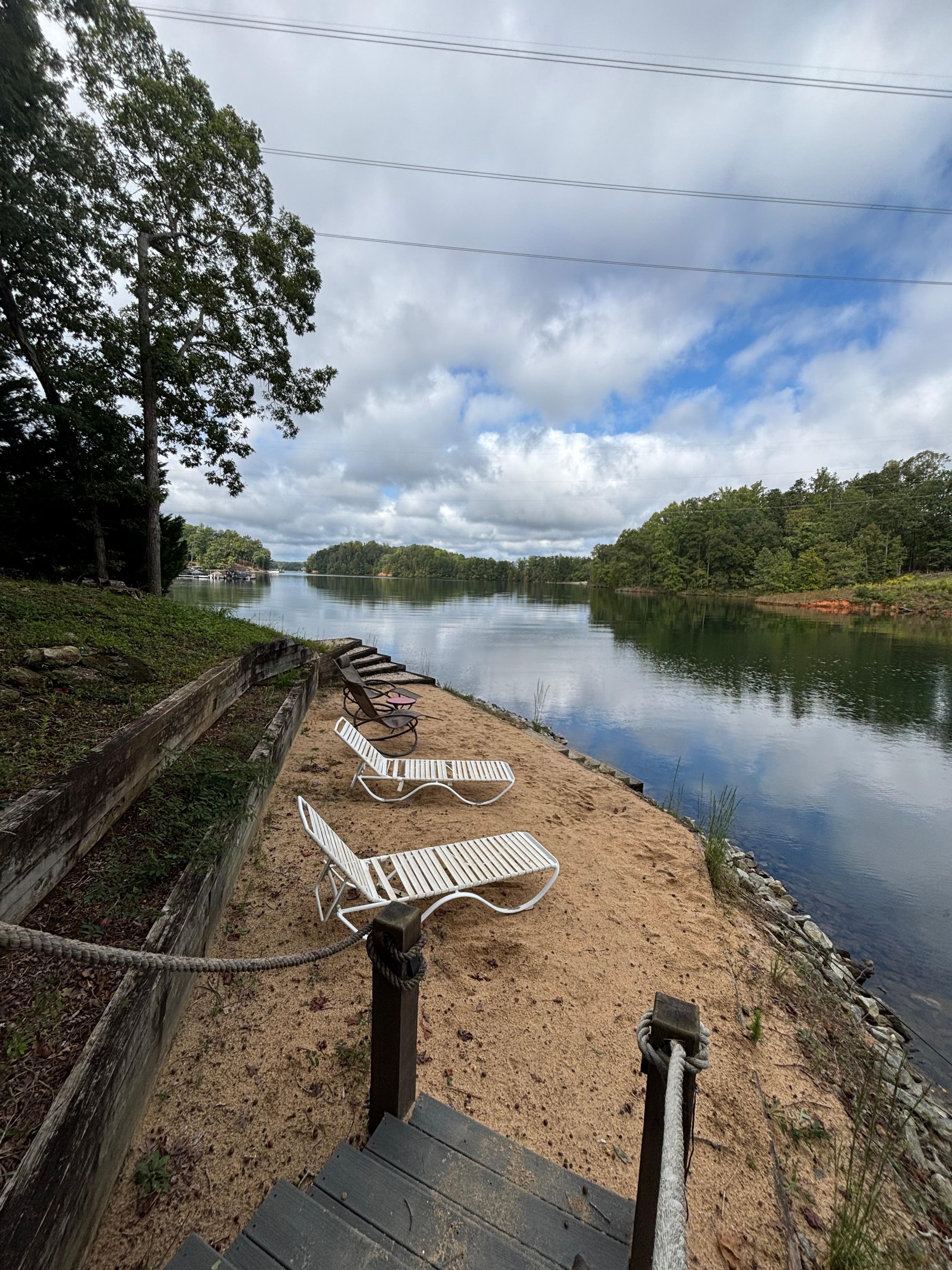 Sandy play area on property