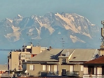 View of the Alps, from the balcony!