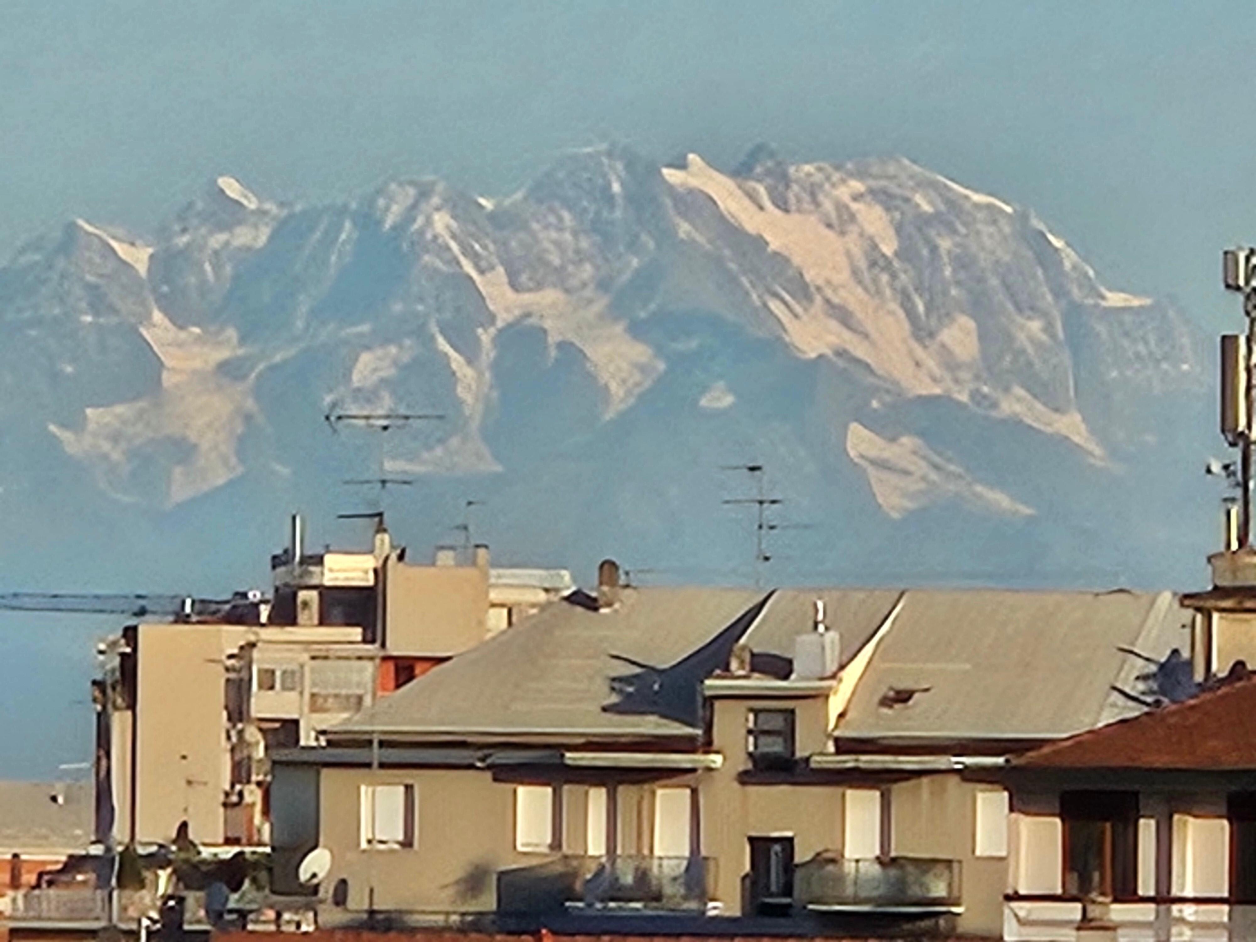 View of the Alps, from the balcony!