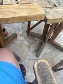 Cigarette butts everywhere throughout the property