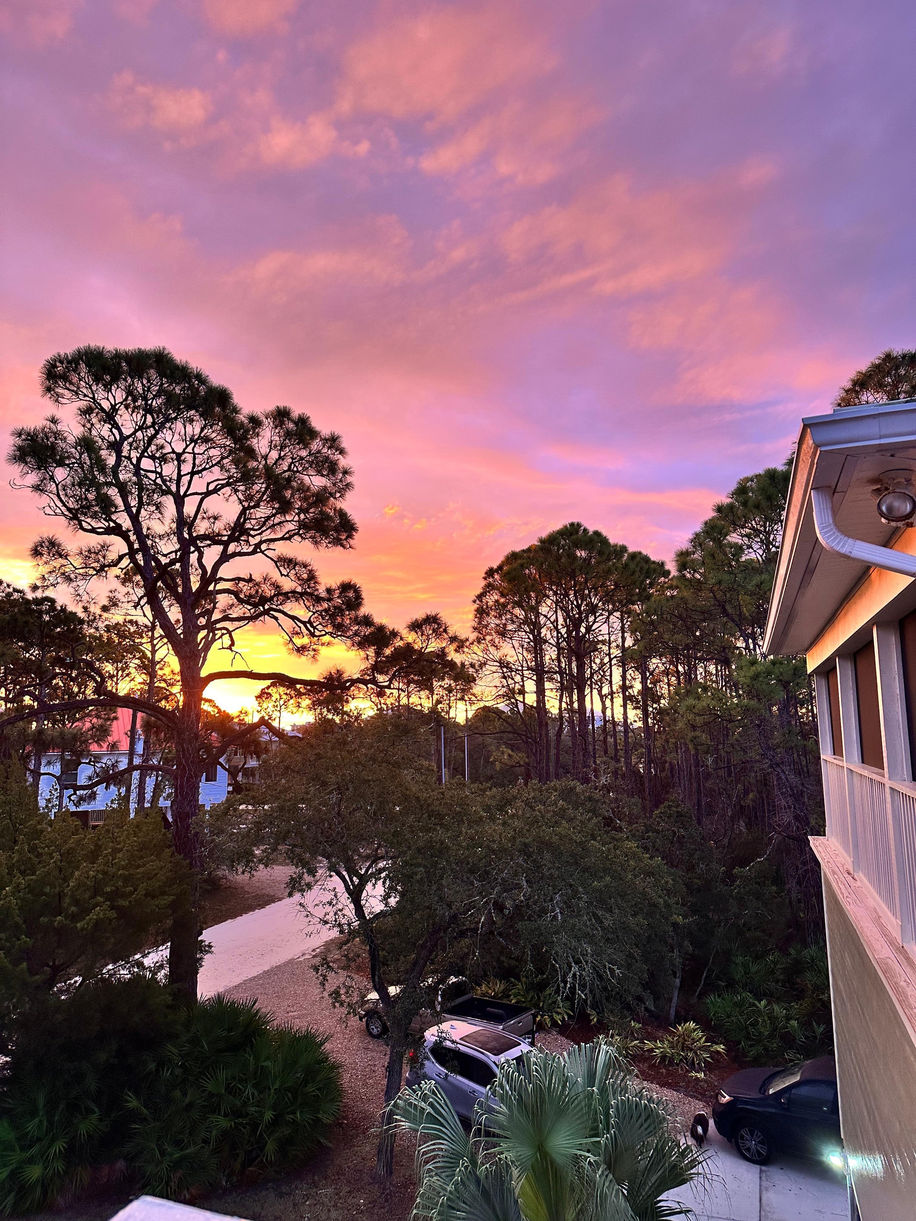 Sunrise from the deck