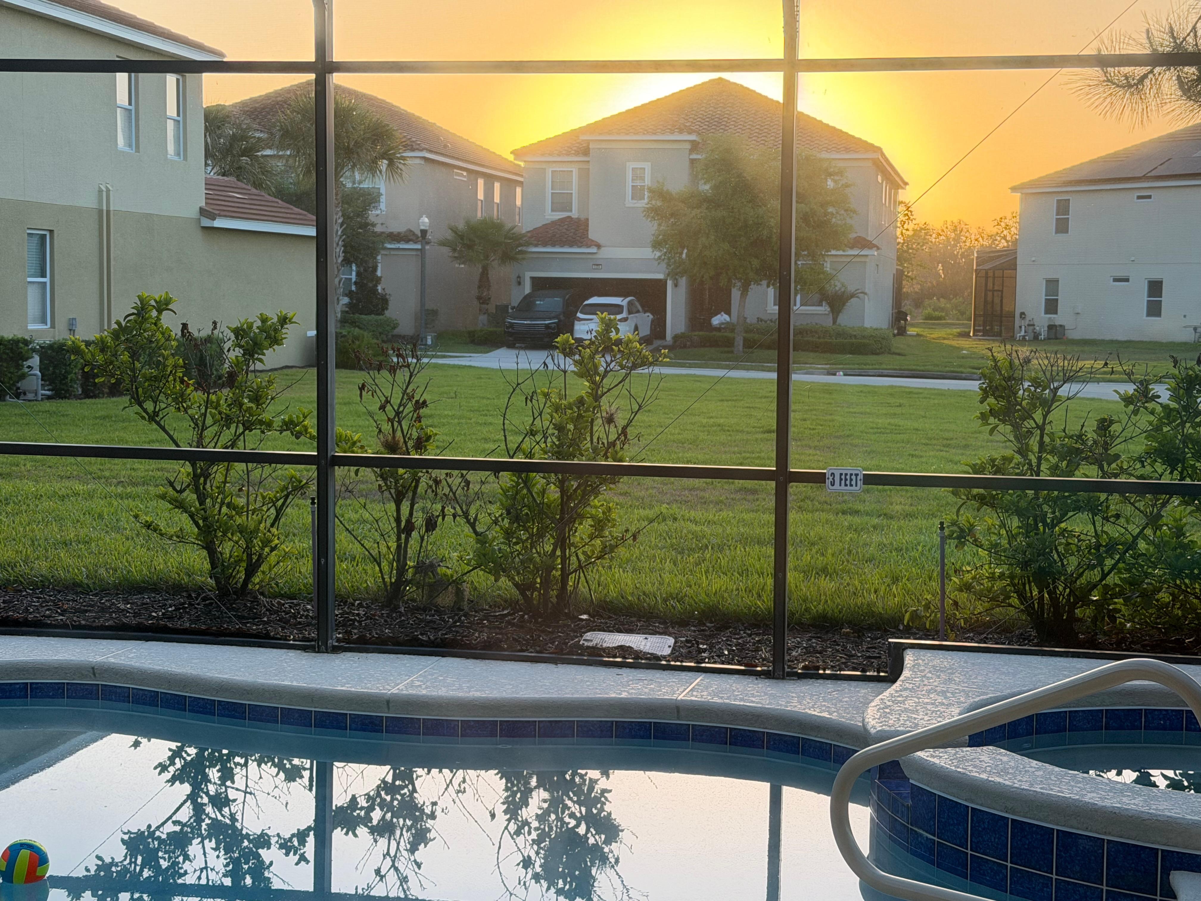 Pictures online show full row of bushes for privacy. I’m sure weather had a play in this, but they should’ve put something out for privacy.