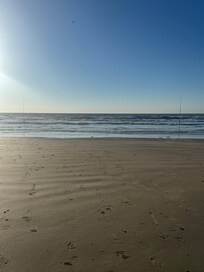Great beach view from the house.